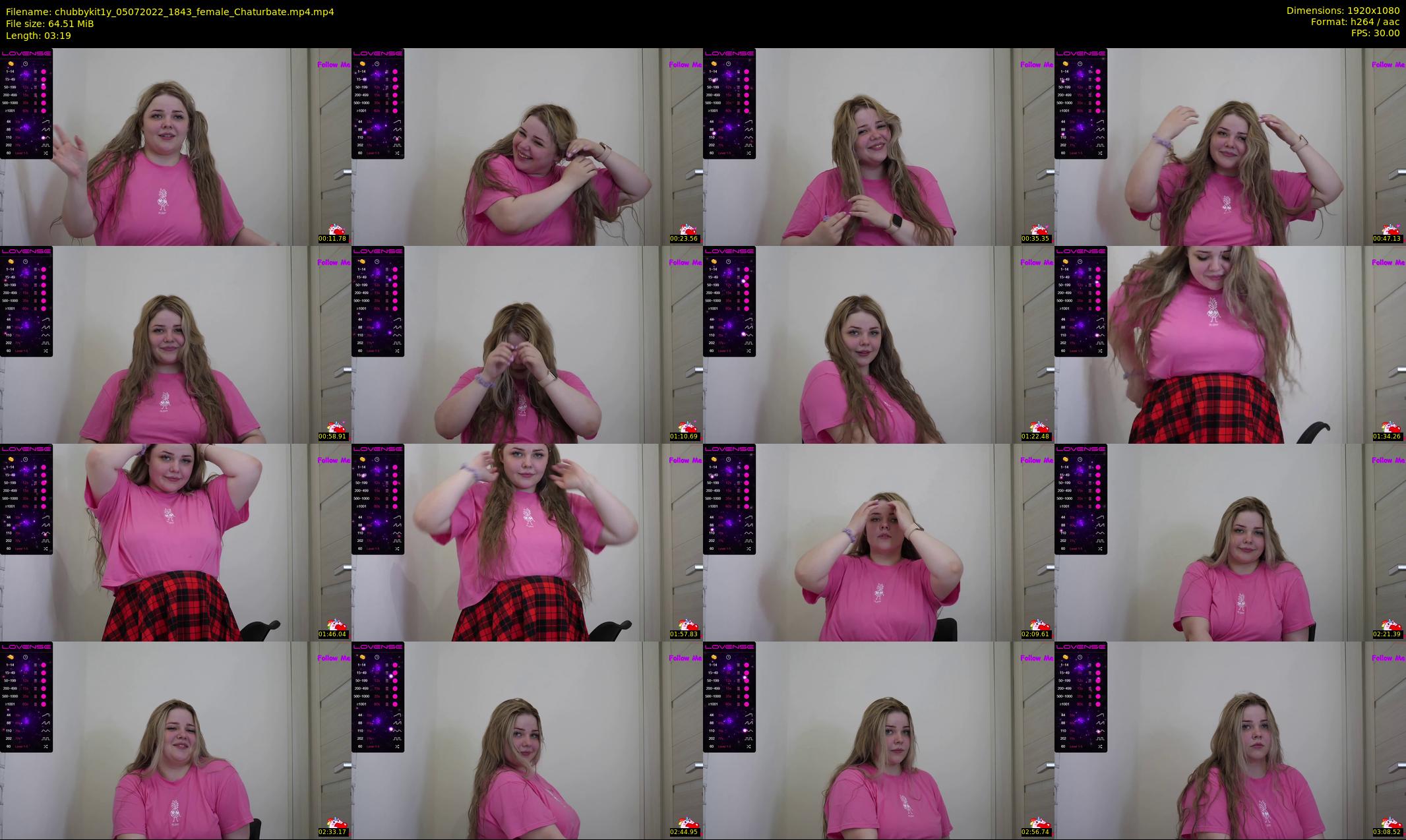 chubbykit1y — 4 minute Chaturbate female cam show recording, 1080p, Jul 5, 2022