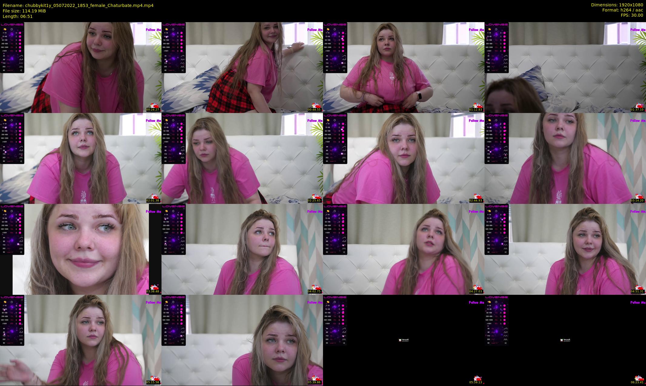 chubbykit1y — 7 minute Chaturbate female cam show recording, 1080p, Jul 5, 2022