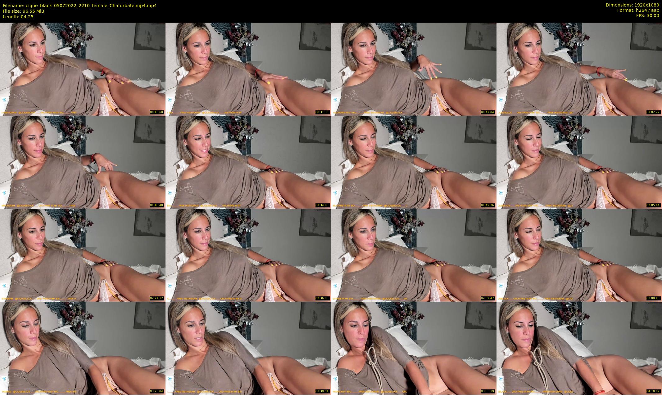 cique_black — 5 minute Chaturbate female cam show recording, 1080p, Jul 5, 2022