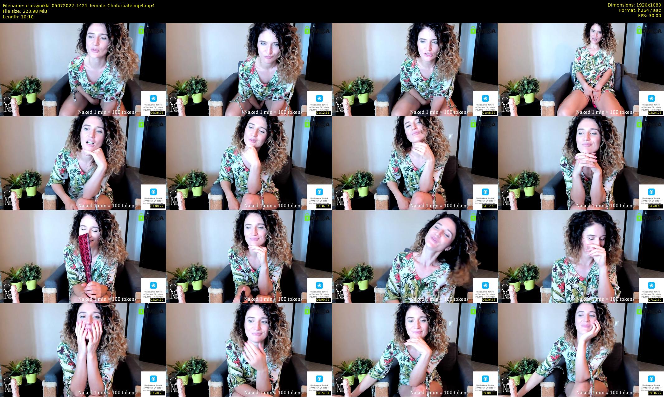 classynikki — 11 minute Chaturbate female cam show recording, 1080p, Jul 5, 2022