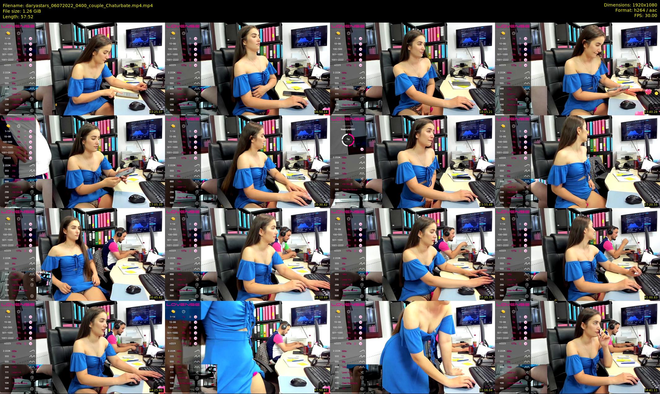 daryastars — 58 minute Chaturbate couple cam show recording, 1080p, Jul 6, 2022