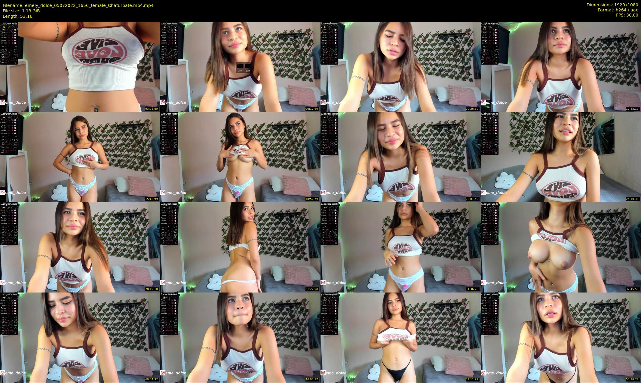 emely_dolce — 54 minute Chaturbate female cam show recording, 1080p, Jul 5, 2022
