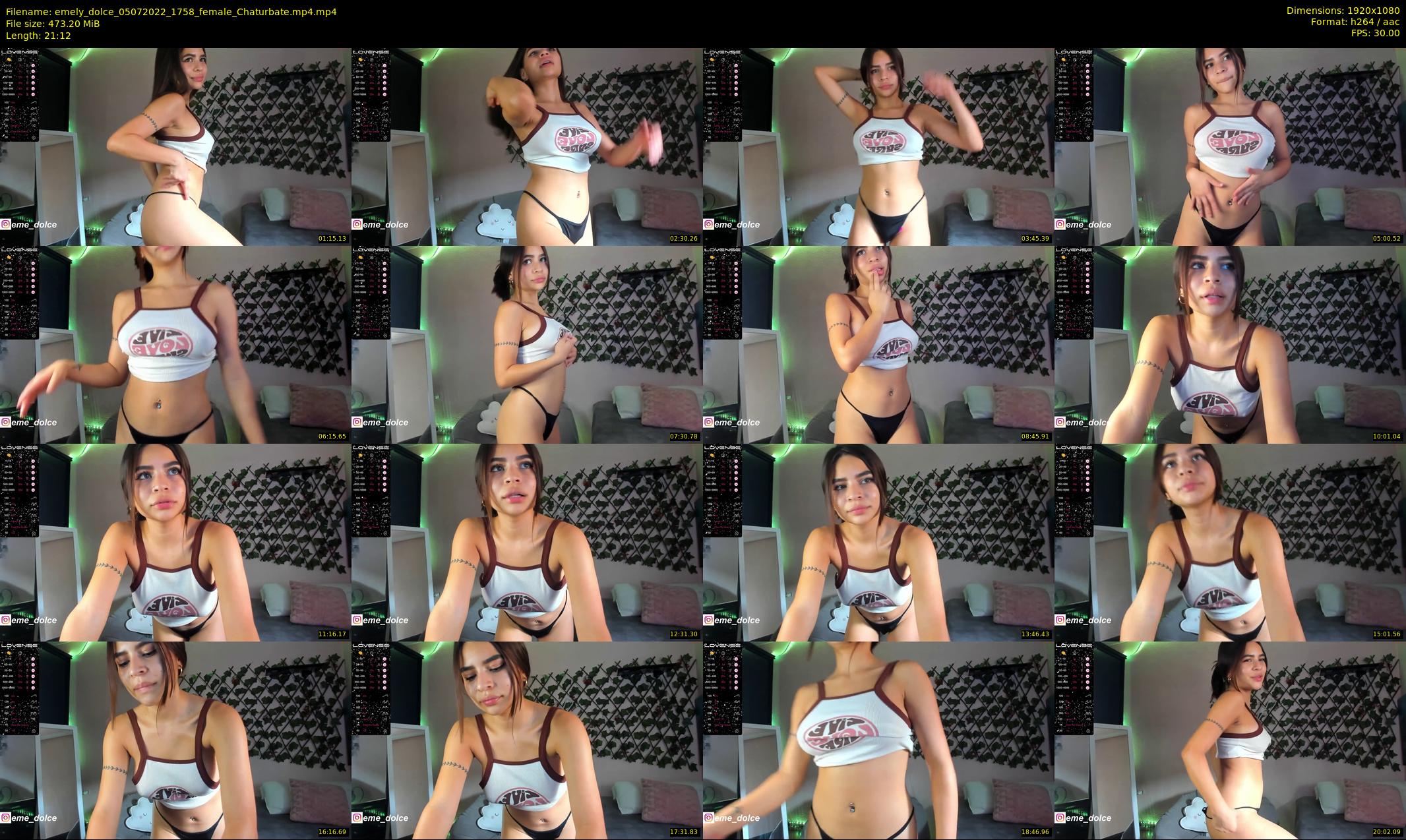 emely_dolce — 22 minute Chaturbate female cam show recording, 1080p, Jul 5, 2022