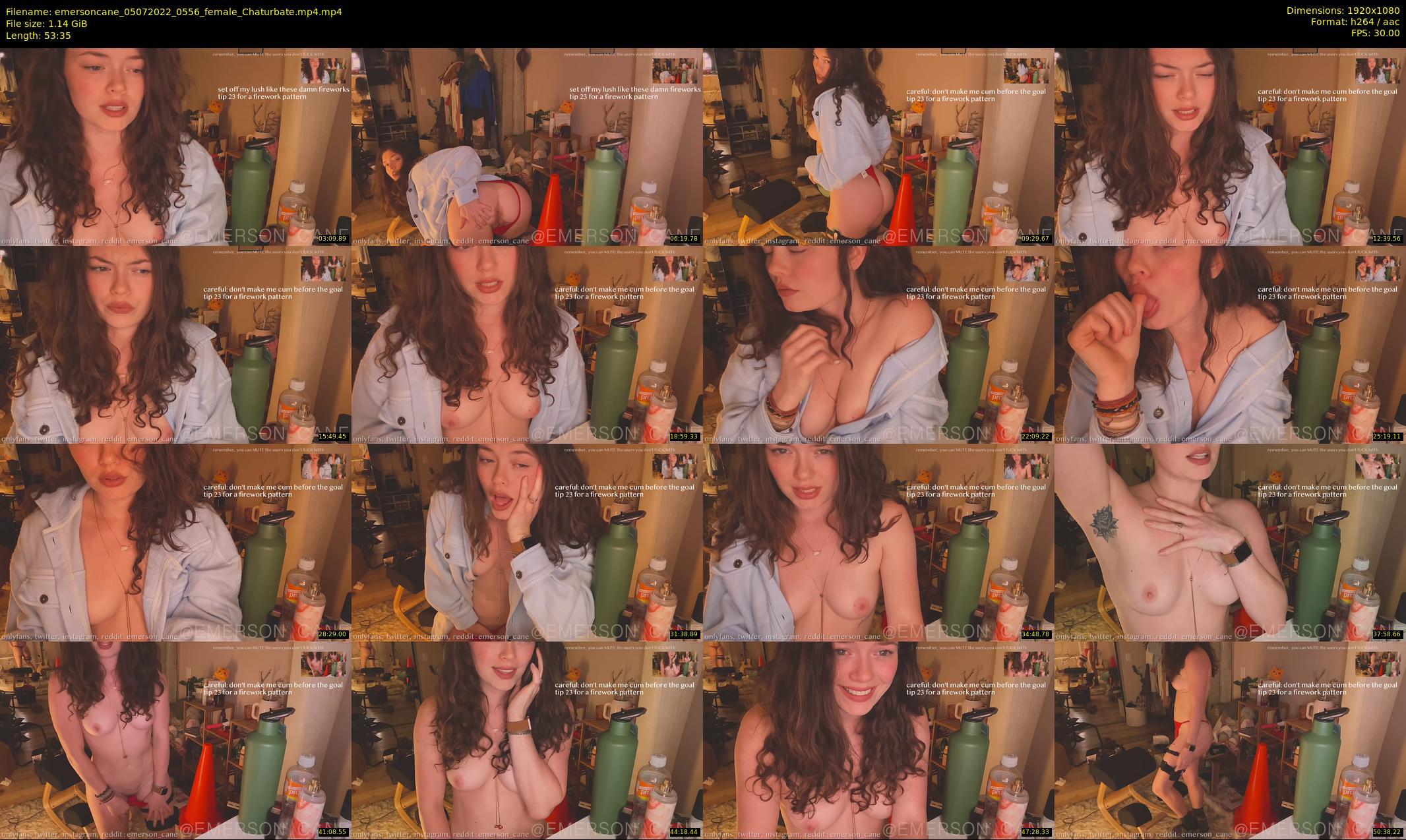 emersoncane — 54 minute Chaturbate female cam show recording, 1080p, Jul 5, 2022