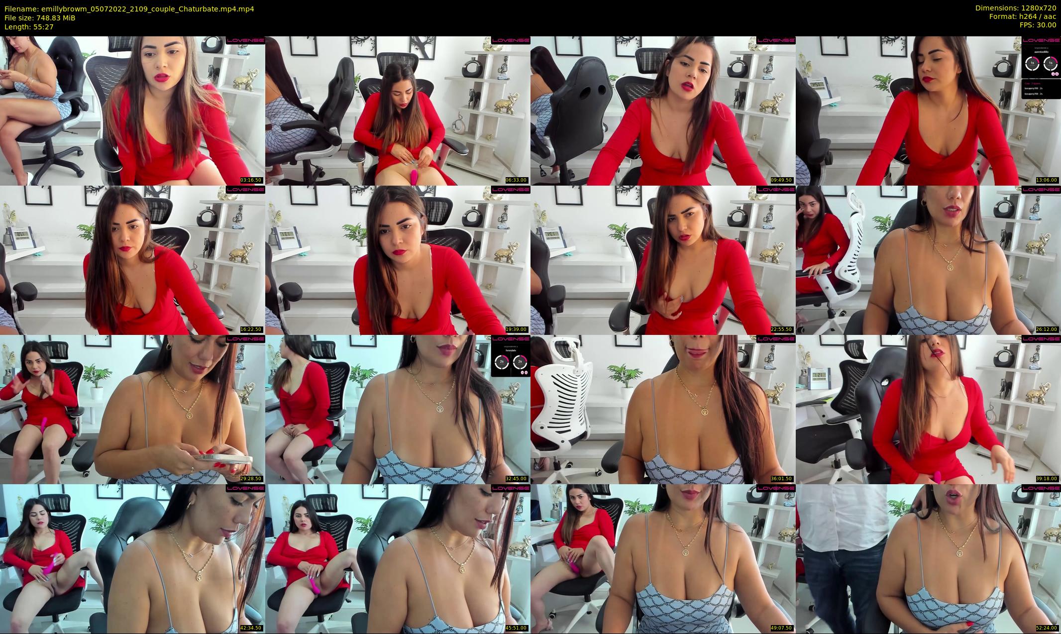 emillybrowm — 56 minute Chaturbate couple cam show recording, 720p, Jul 5, 2022