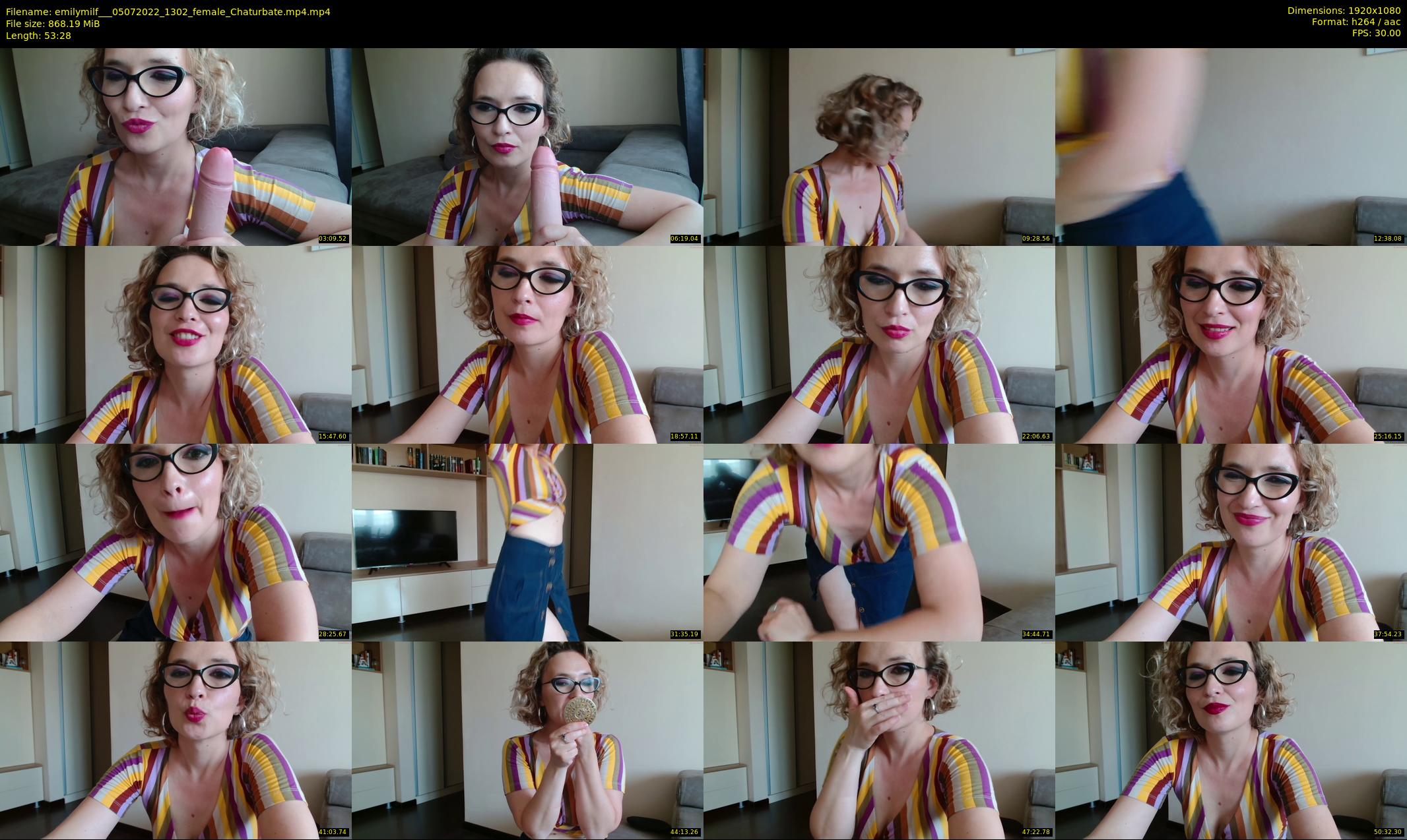 emilymilf__ — 54 minute Chaturbate female cam show recording, 1080p, Jul 5, 2022