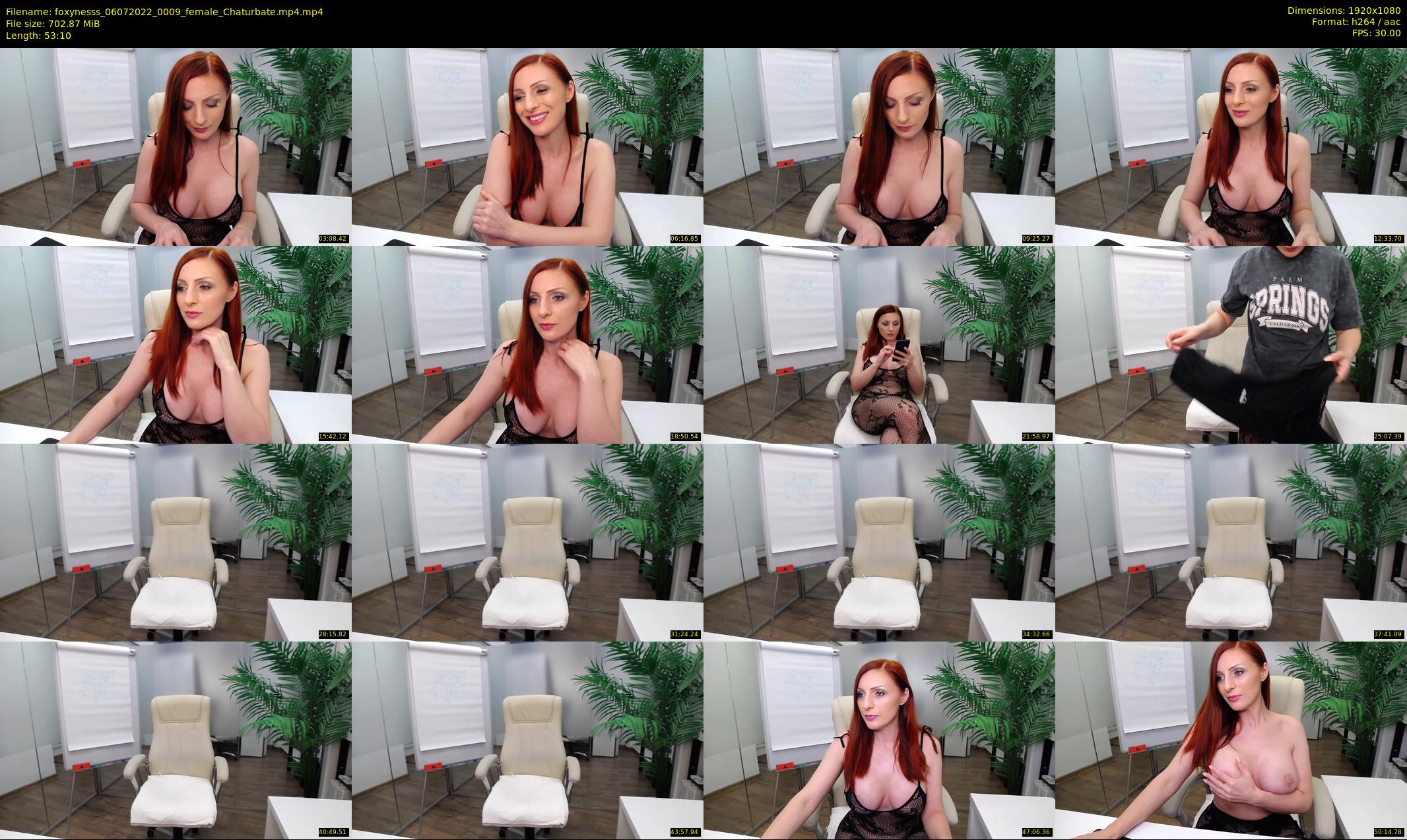 foxynesss — 54 minute Chaturbate female cam show recording, 1080p, Jul 6, 2022