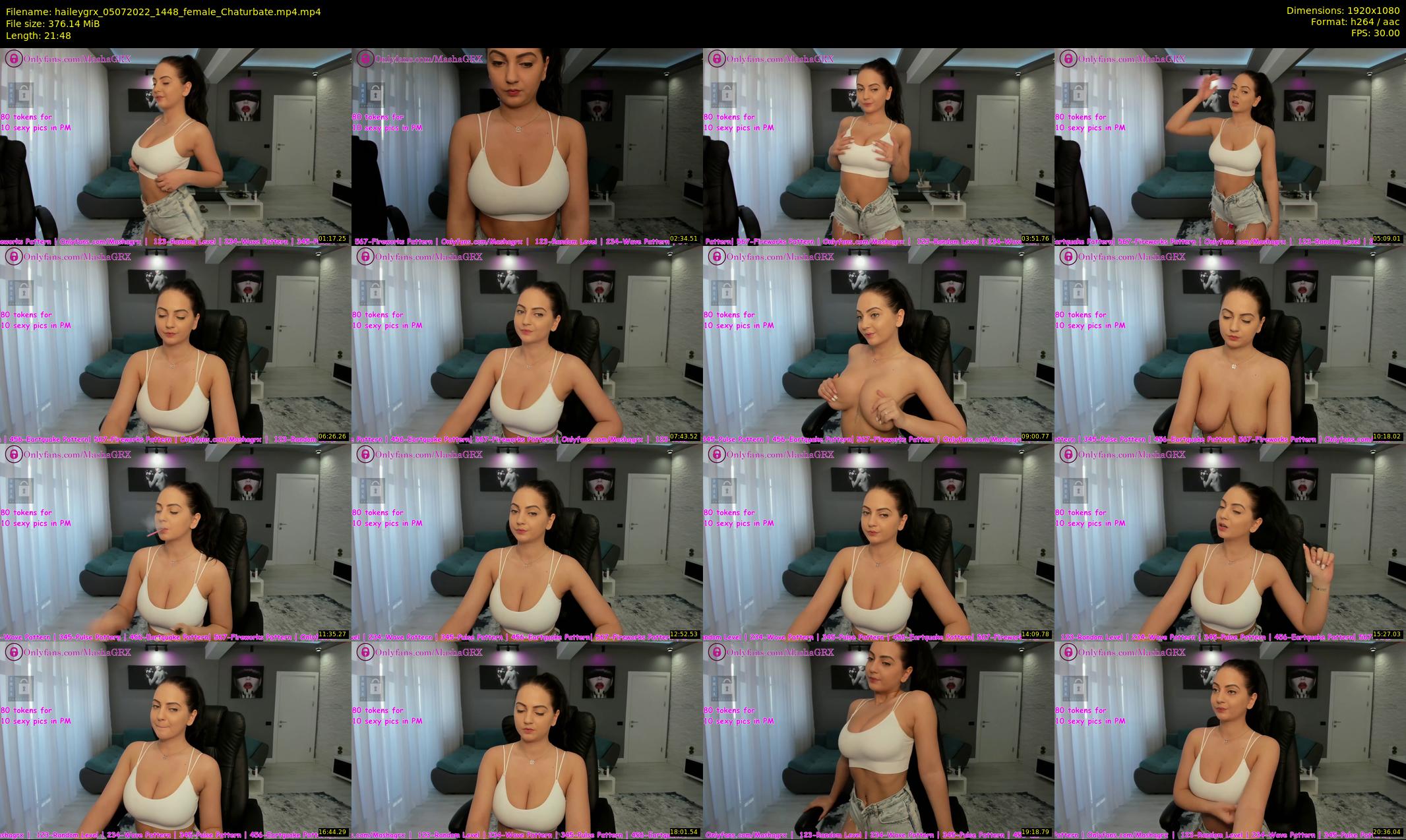 haileygrx — 22 minute Chaturbate female cam show recording, 1080p, Jul 5, 2022