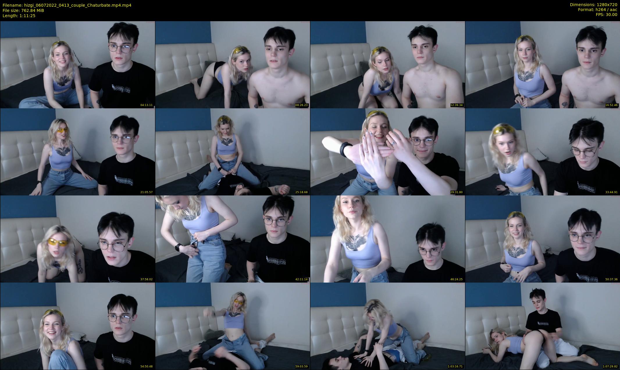 hizgi — 72 minute Chaturbate couple cam show recording, 720p, Jul 6, 2022