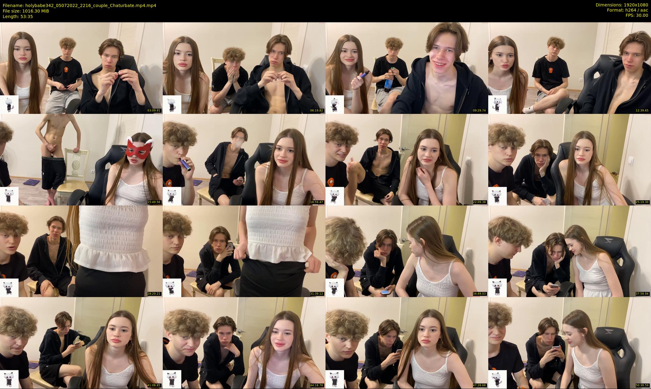 holybabe342 — 54 minute Chaturbate couple cam show recording, 1080p, Jul 5, 2022