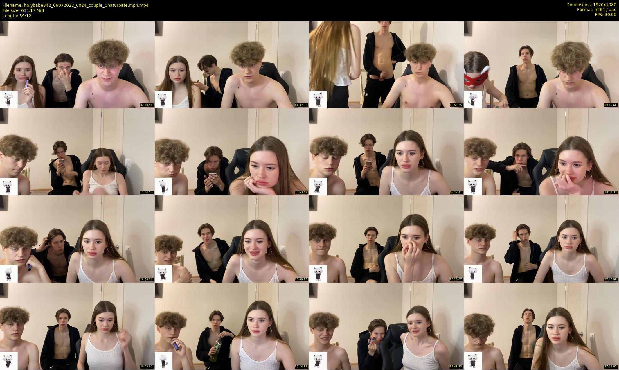 holybabe342 — 40 minute Chaturbate couple cam show recording, 1080p, Jul 6, 2022
