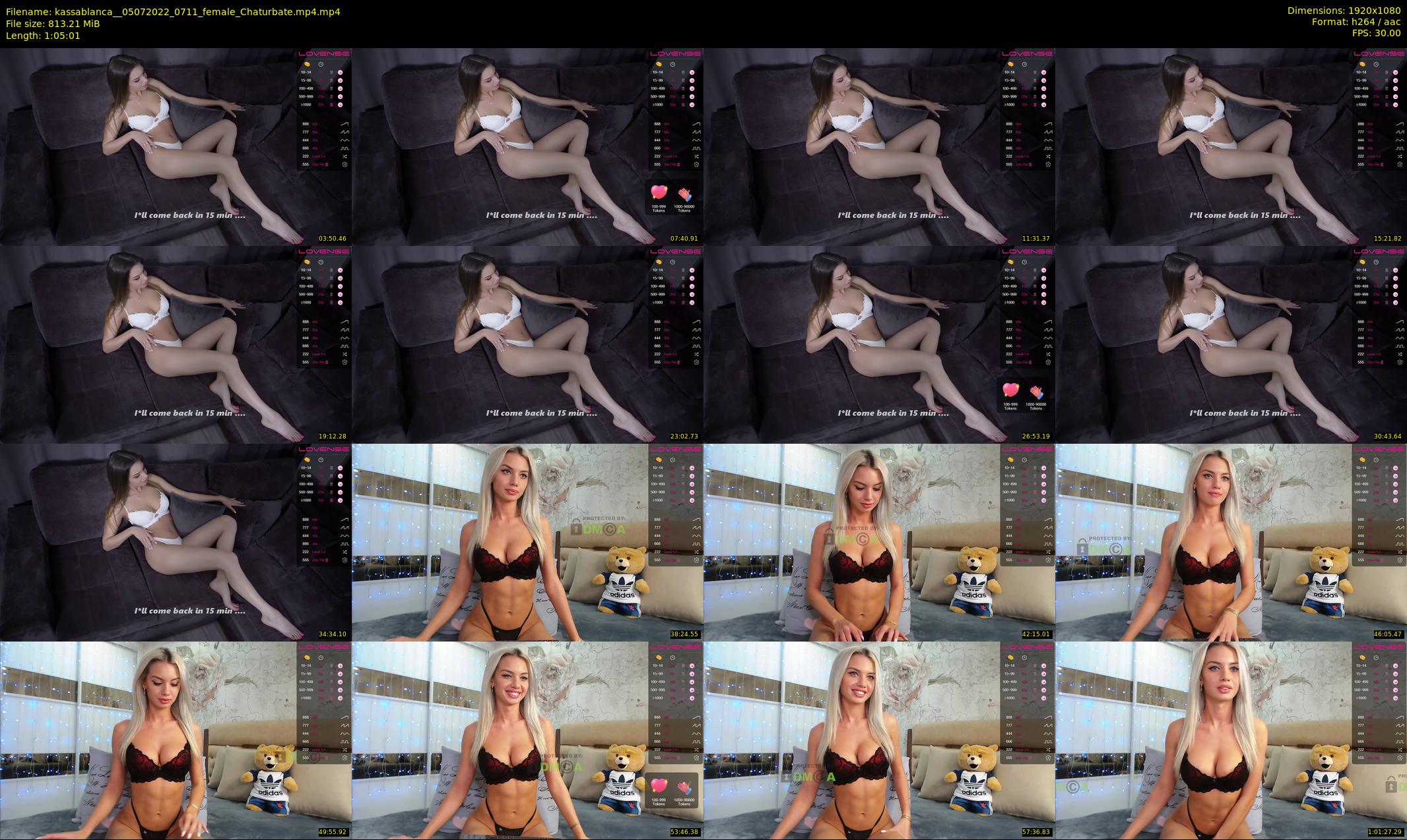 kassablanca_ — 66 minute Chaturbate female cam show recording, 1080p, Jul 5, 2022