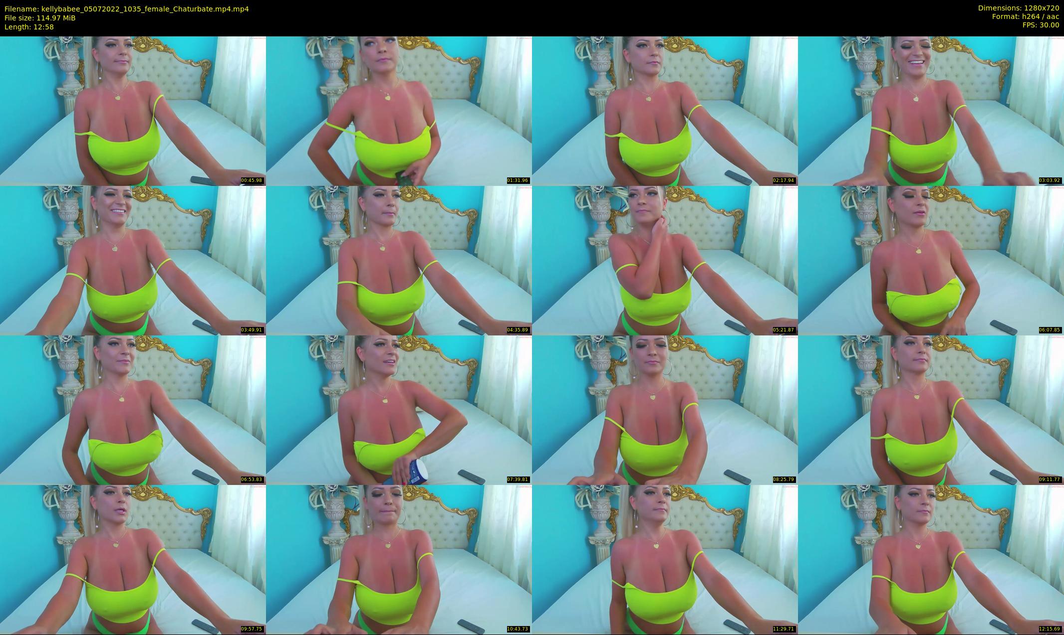 kellybabee — 13 minute Chaturbate female cam show recording, 720p, Jul 5, 2022
