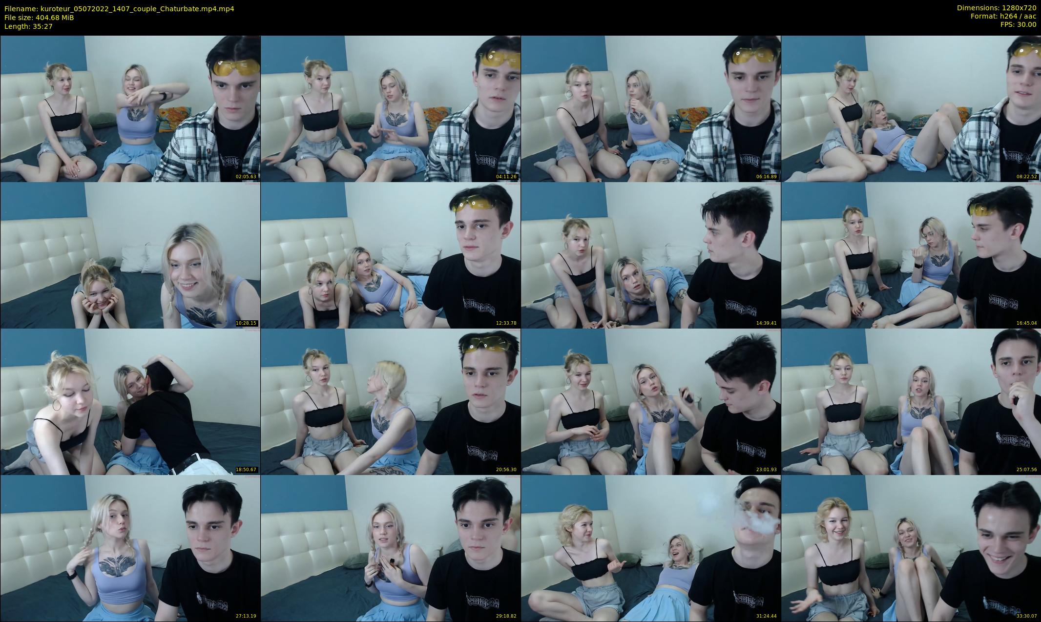 kuroteur — 36 minute Chaturbate couple cam show recording, 720p, Jul 5, 2022