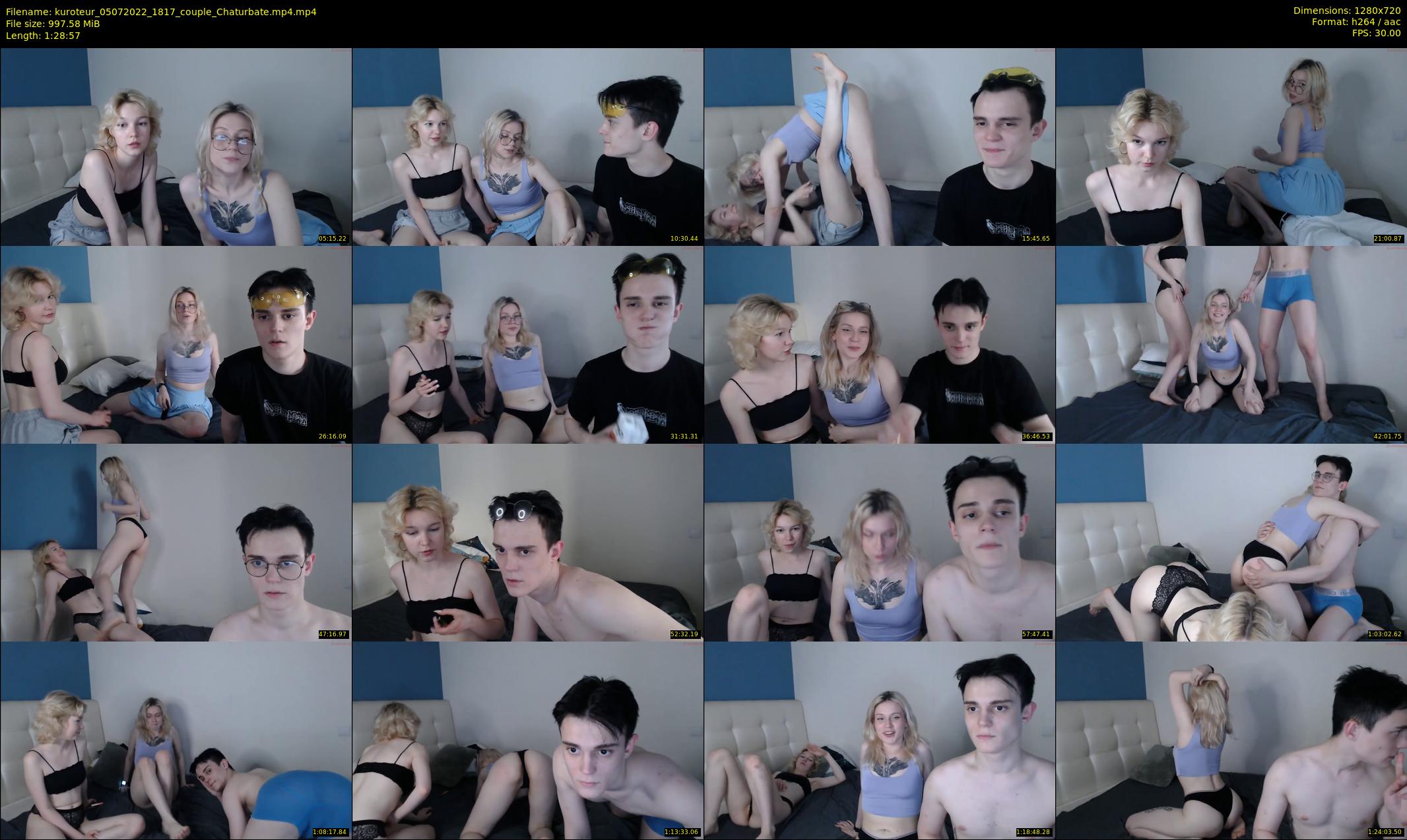kuroteur — 89 minute Chaturbate couple cam show recording, 720p, Jul 5, 2022