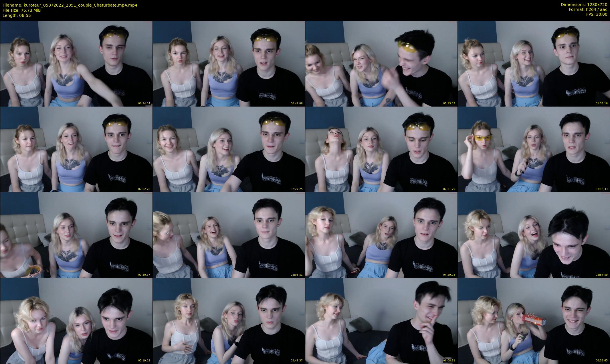 kuroteur — 7 minute Chaturbate couple cam show recording, 720p, Jul 5, 2022