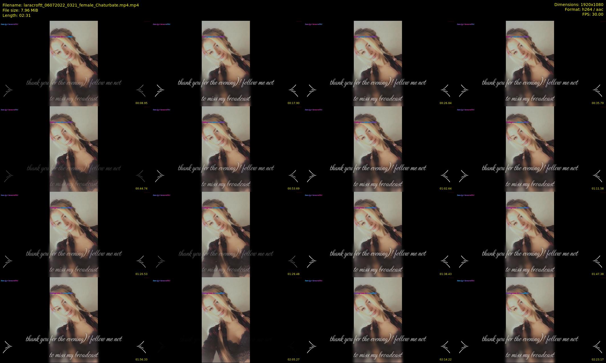 laracroftt — 3 minute Chaturbate female cam show recording, 1080p, Jul 6, 2022