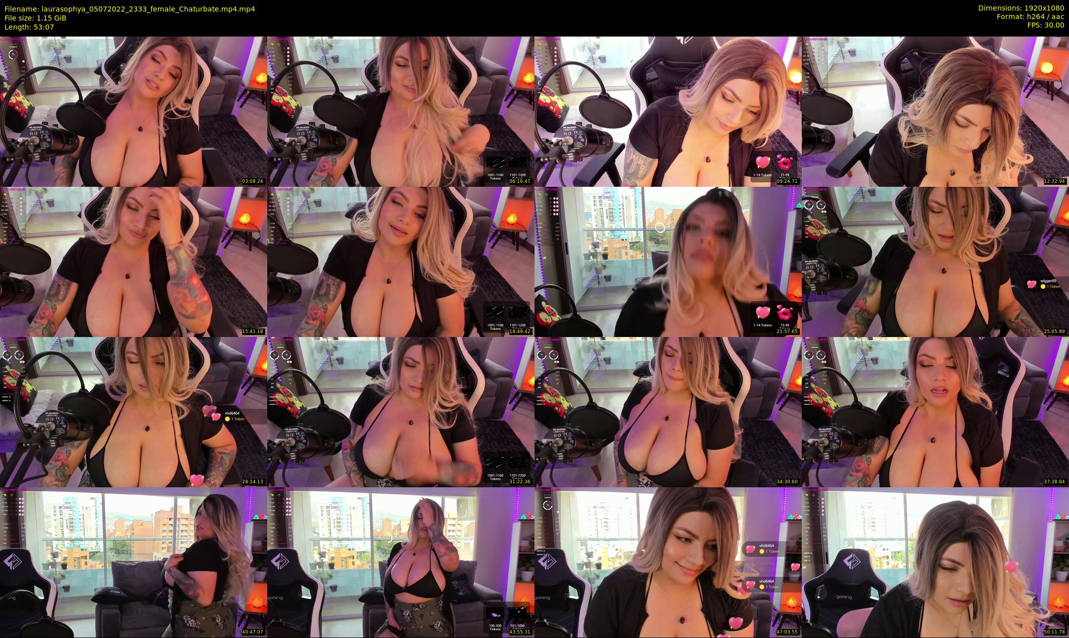 laurasophya — 54 minute Chaturbate female cam show recording, 1080p, Jul 5, 2022