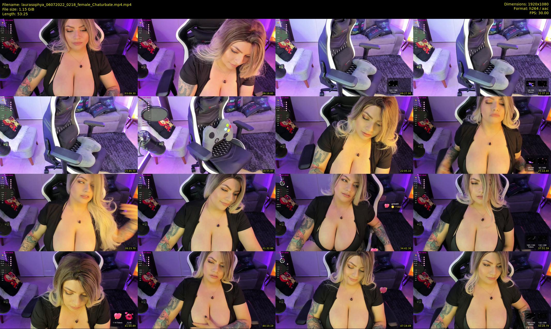 laurasophya — 54 minute Chaturbate female cam show recording, 1080p, Jul 6, 2022