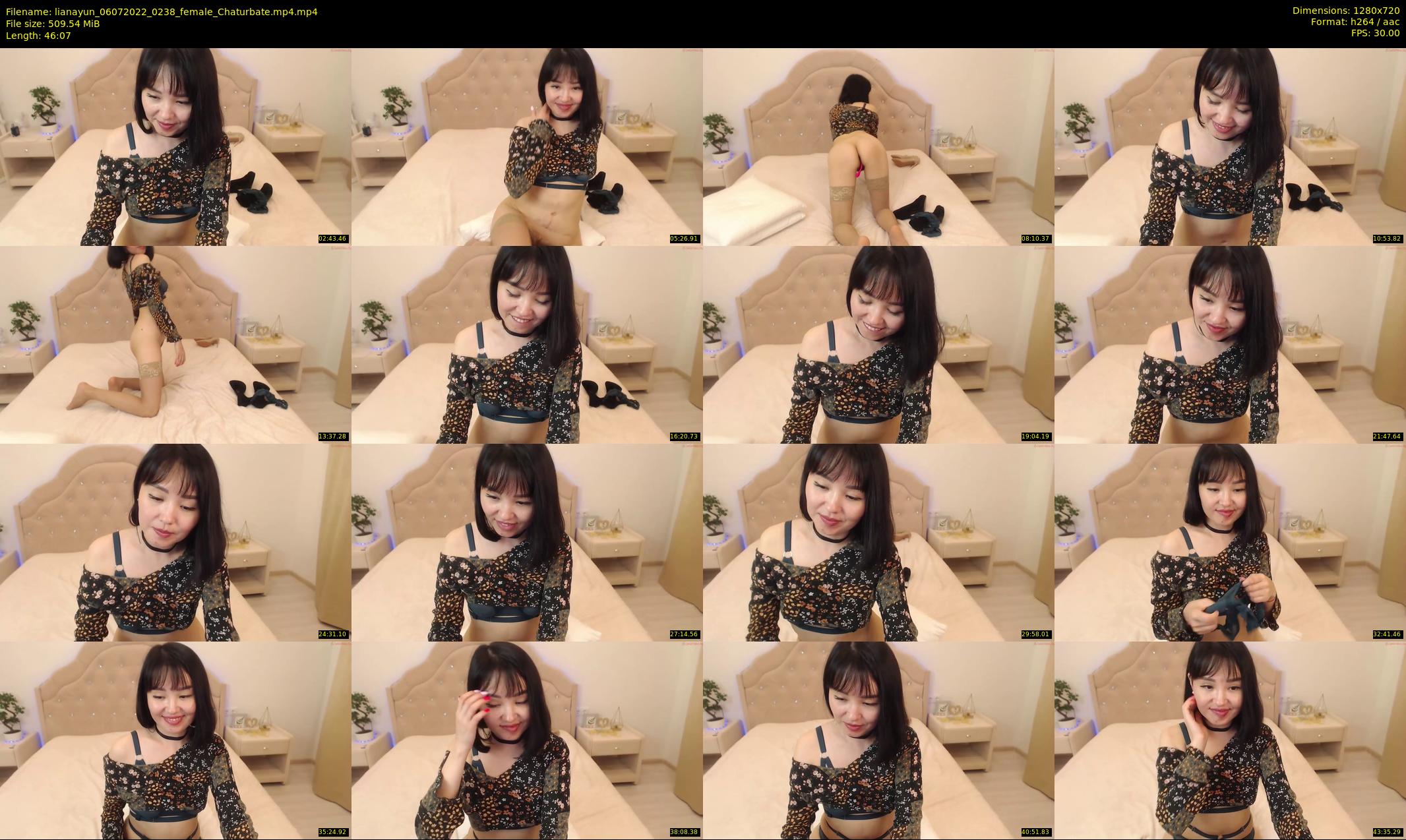 lianayun — 47 minute Chaturbate female cam show recording, 720p, Jul 6, 2022
