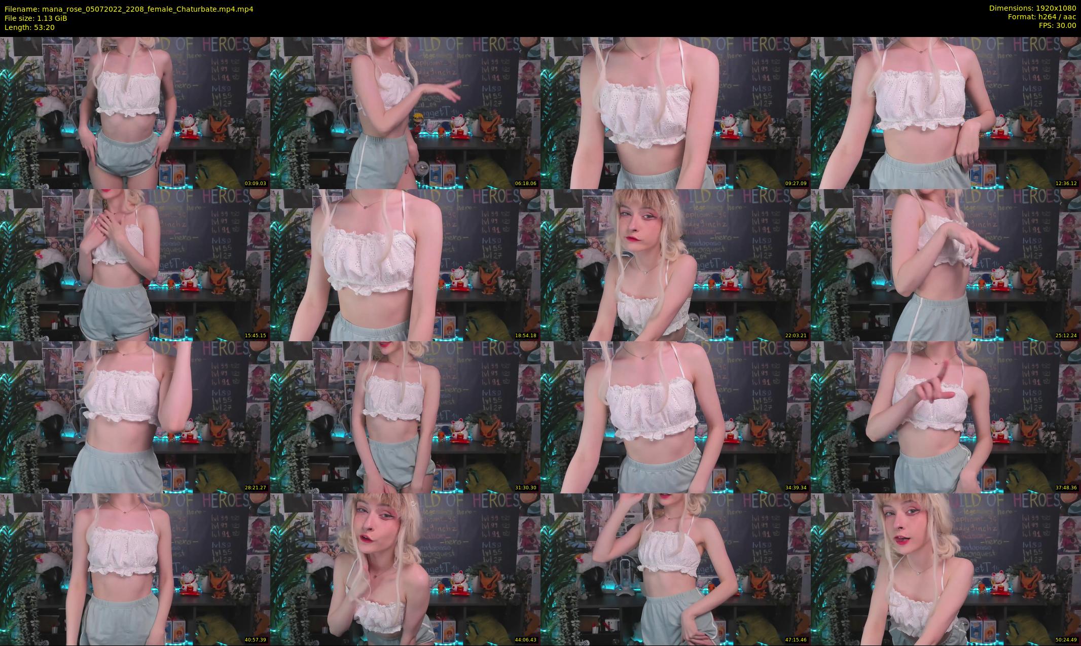 mana_rose — 54 minute Chaturbate female cam show recording, 1080p, Jul 5, 2022