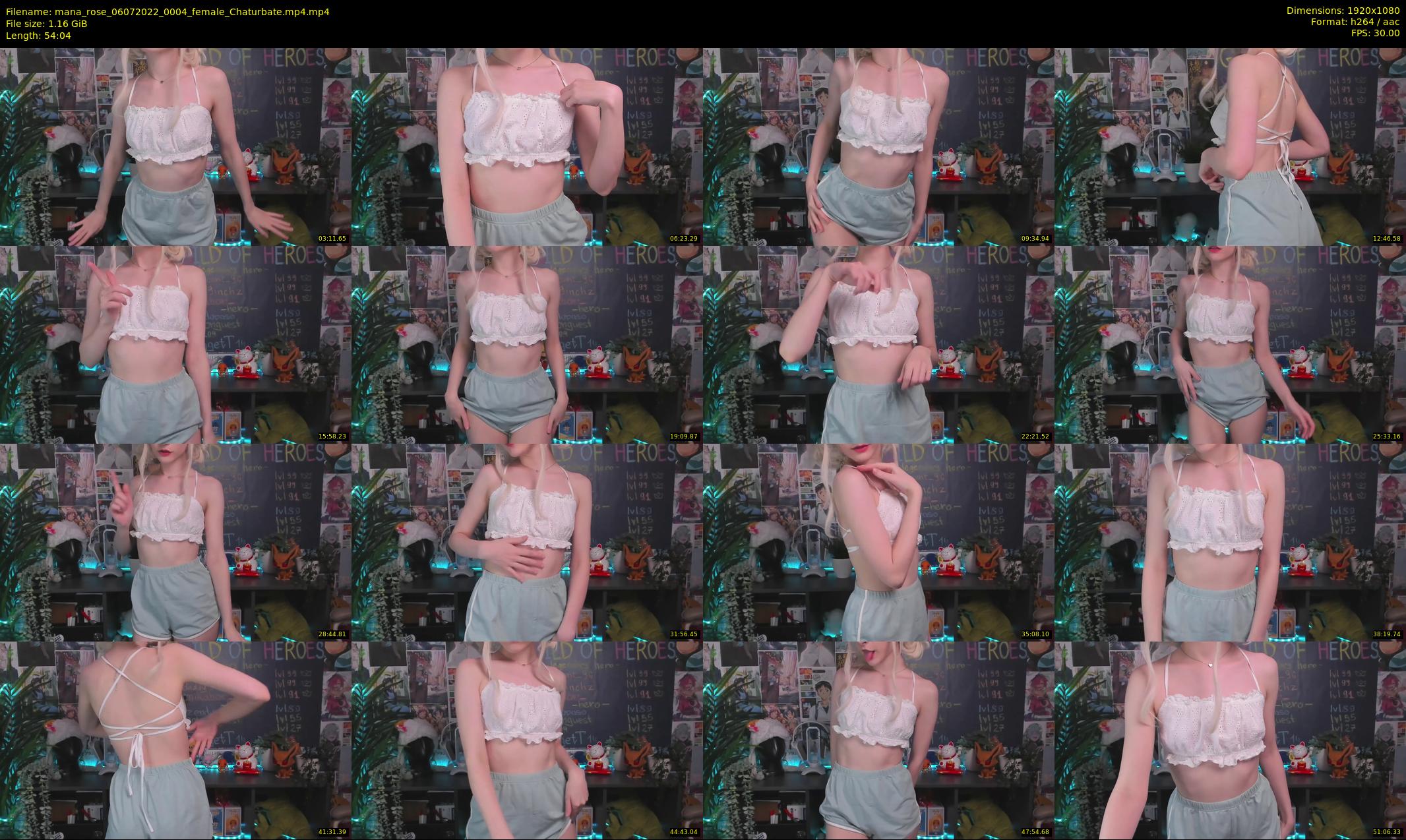 mana_rose — 55 minute Chaturbate female cam show recording, 1080p, Jul 6, 2022