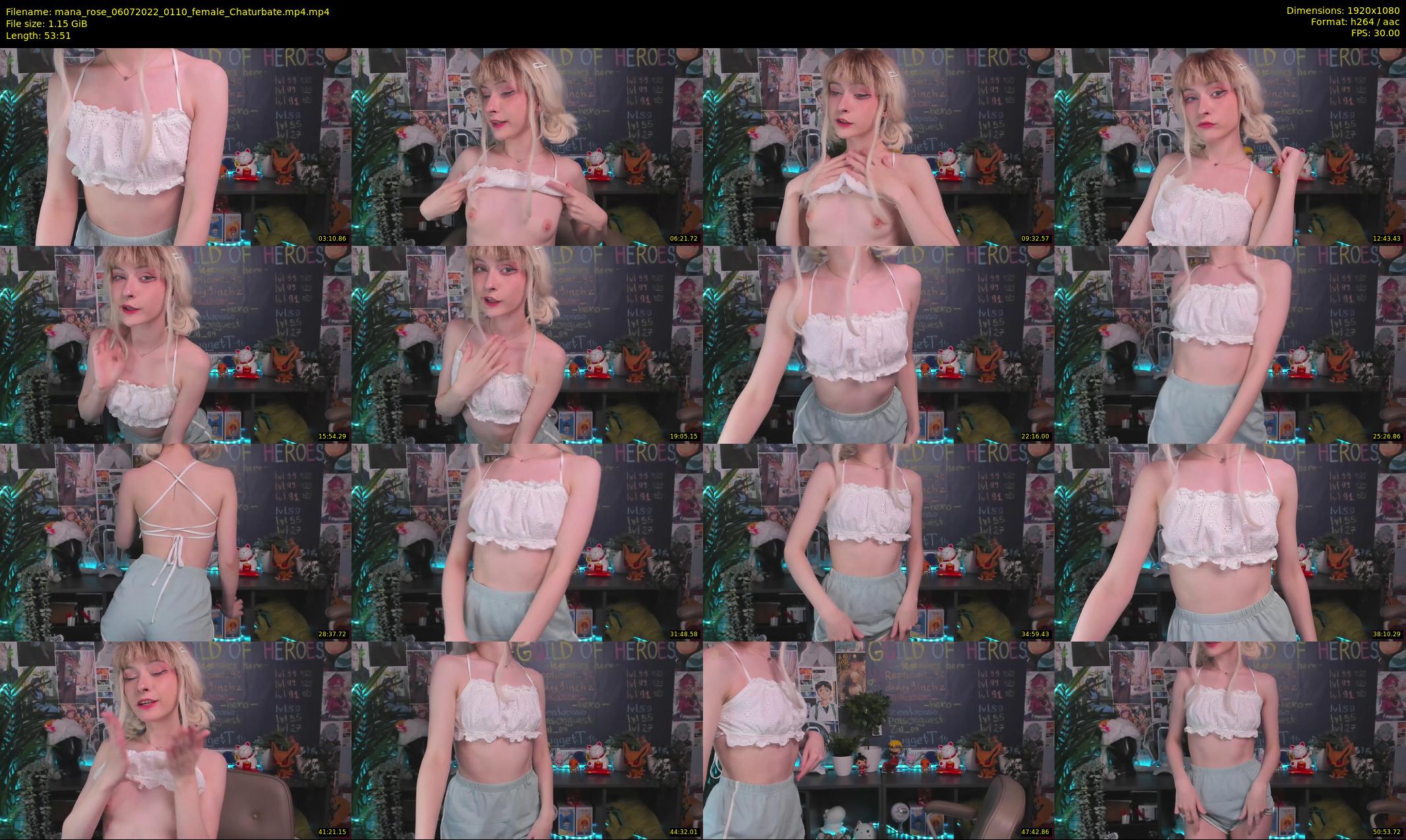 mana_rose — 54 minute Chaturbate female cam show recording, 1080p, Jul 6, 2022