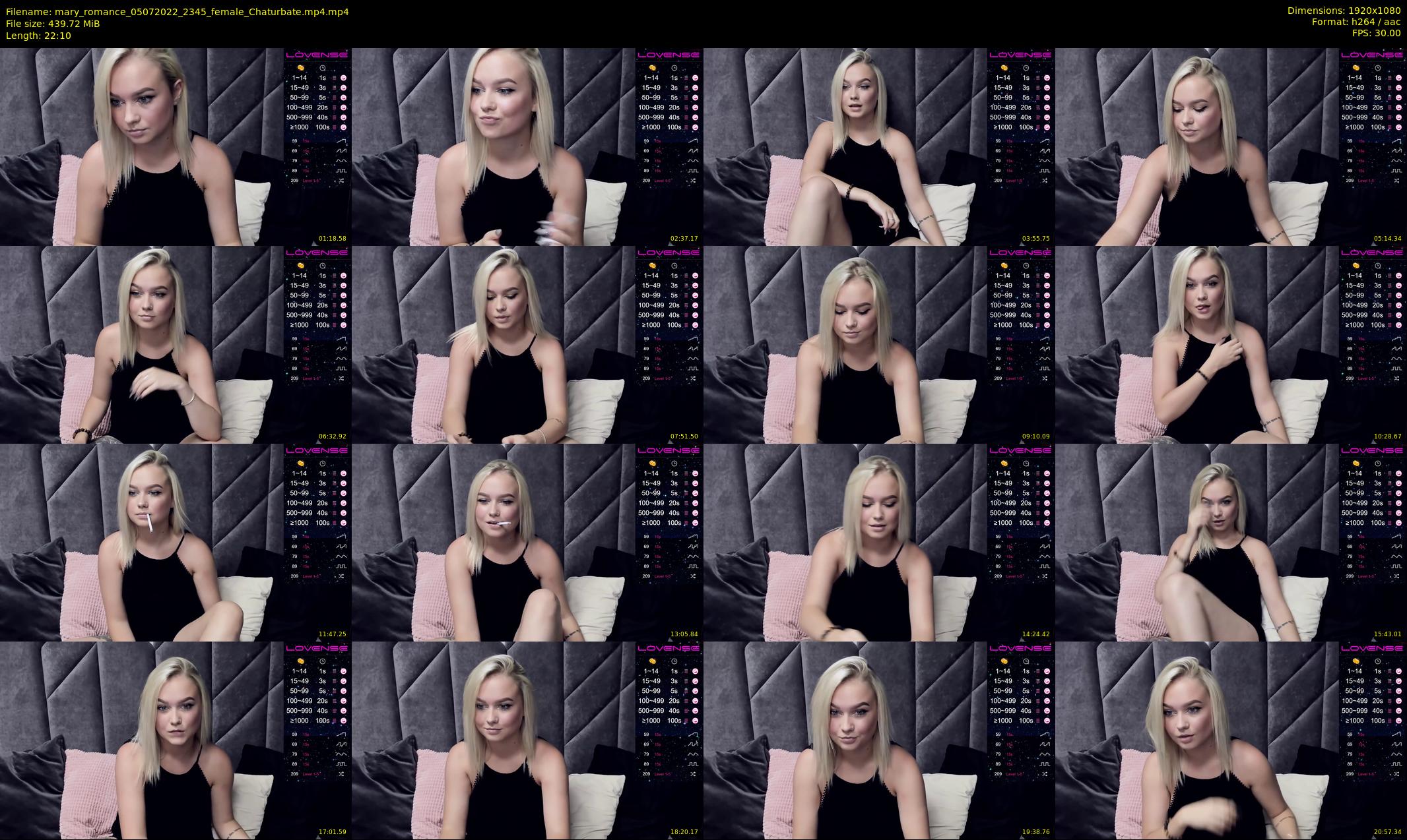 mary_romance — 23 minute Chaturbate female cam show recording, 1080p, Jul 5, 2022