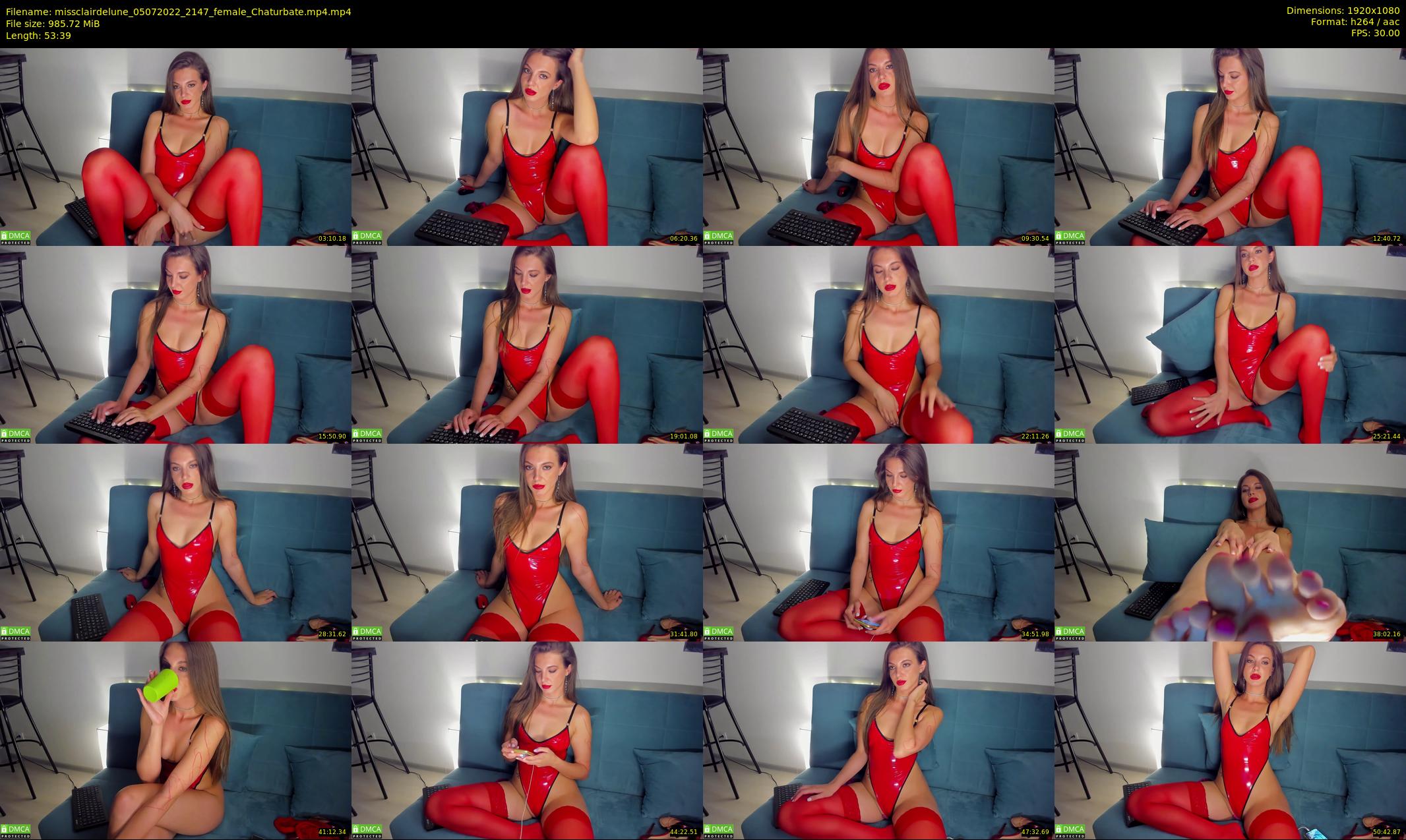 missclairdelune — 54 minute Chaturbate female cam show recording, 1080p, Jul 5, 2022