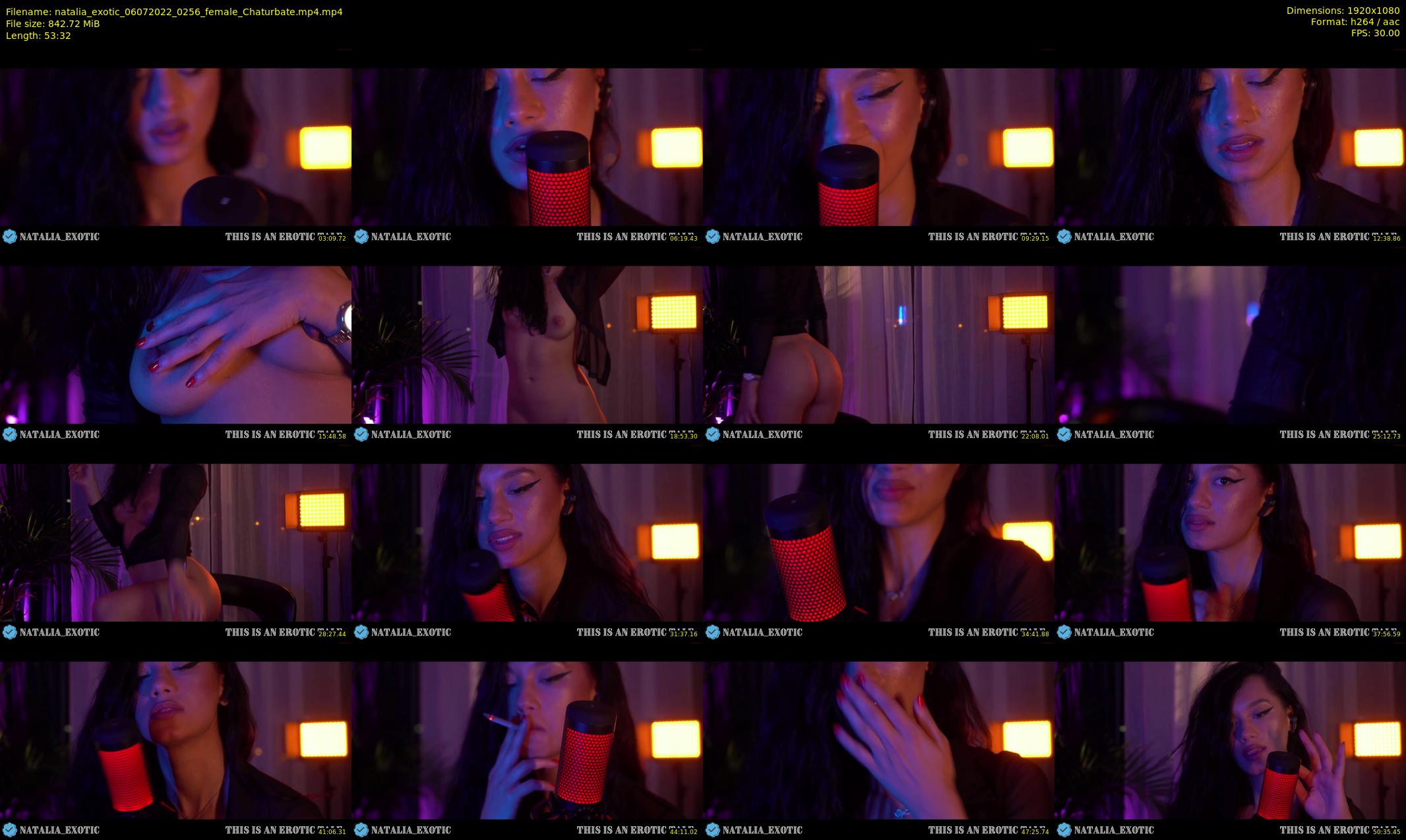 natalia_exotic — 54 minute Chaturbate female cam show recording, 1080p, Jul 6, 2022