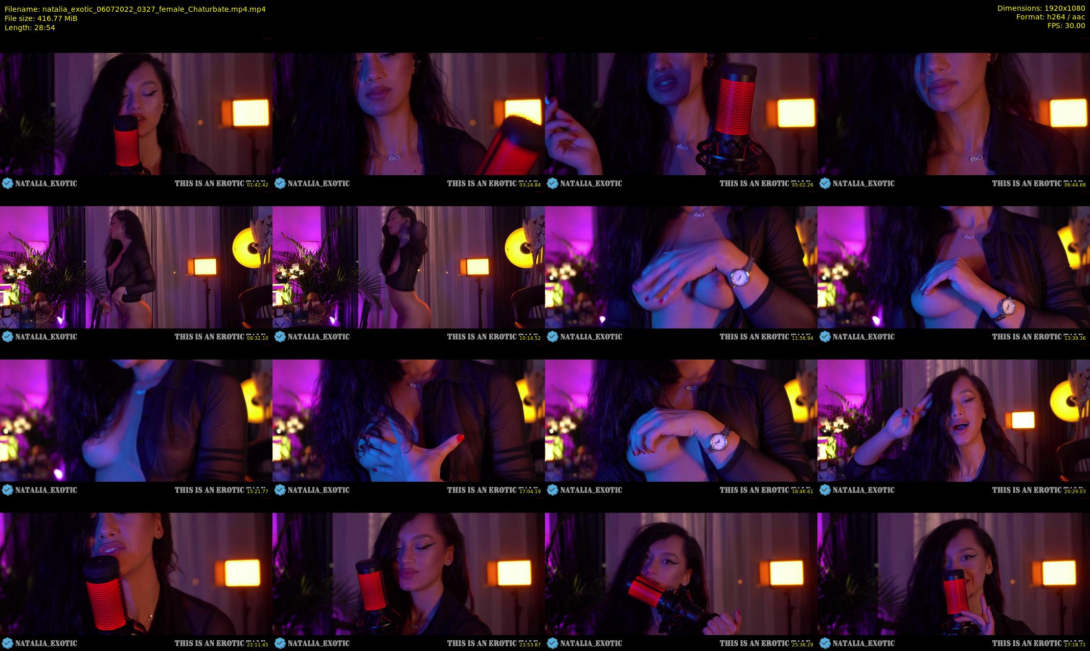 natalia_exotic — 29 minute Chaturbate female cam show recording, 1080p, Jul 6, 2022