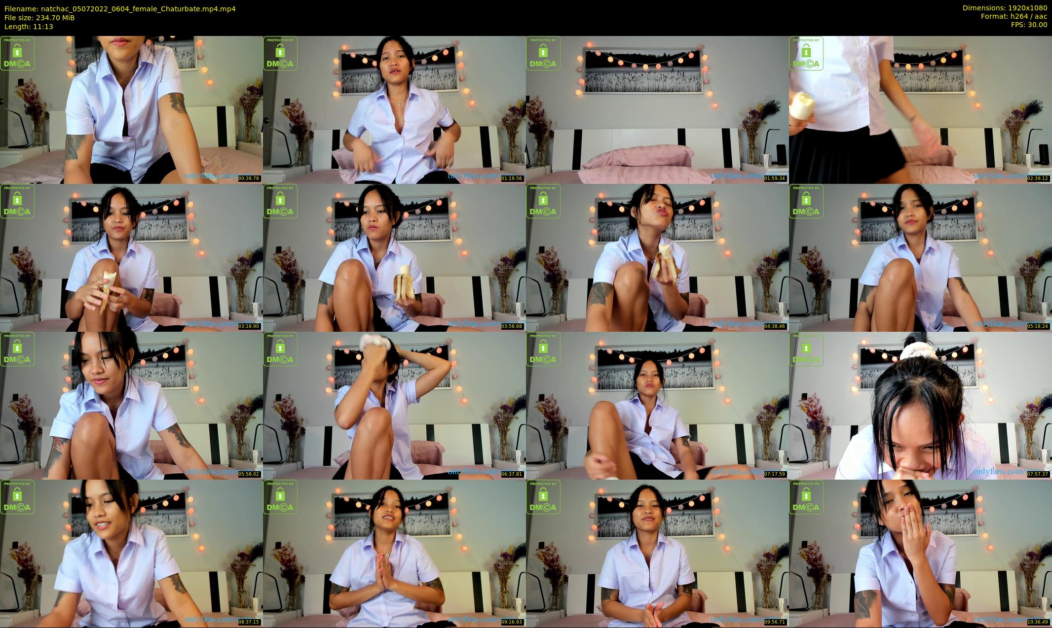 natchac — 12 minute Chaturbate female cam show recording, 1080p, Jul 5, 2022