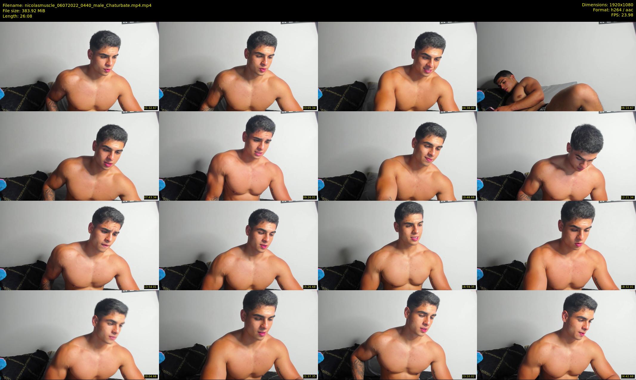 nicolasmuscle — 27 minute Chaturbate male cam show recording, 1080p, Jul 6, 2022