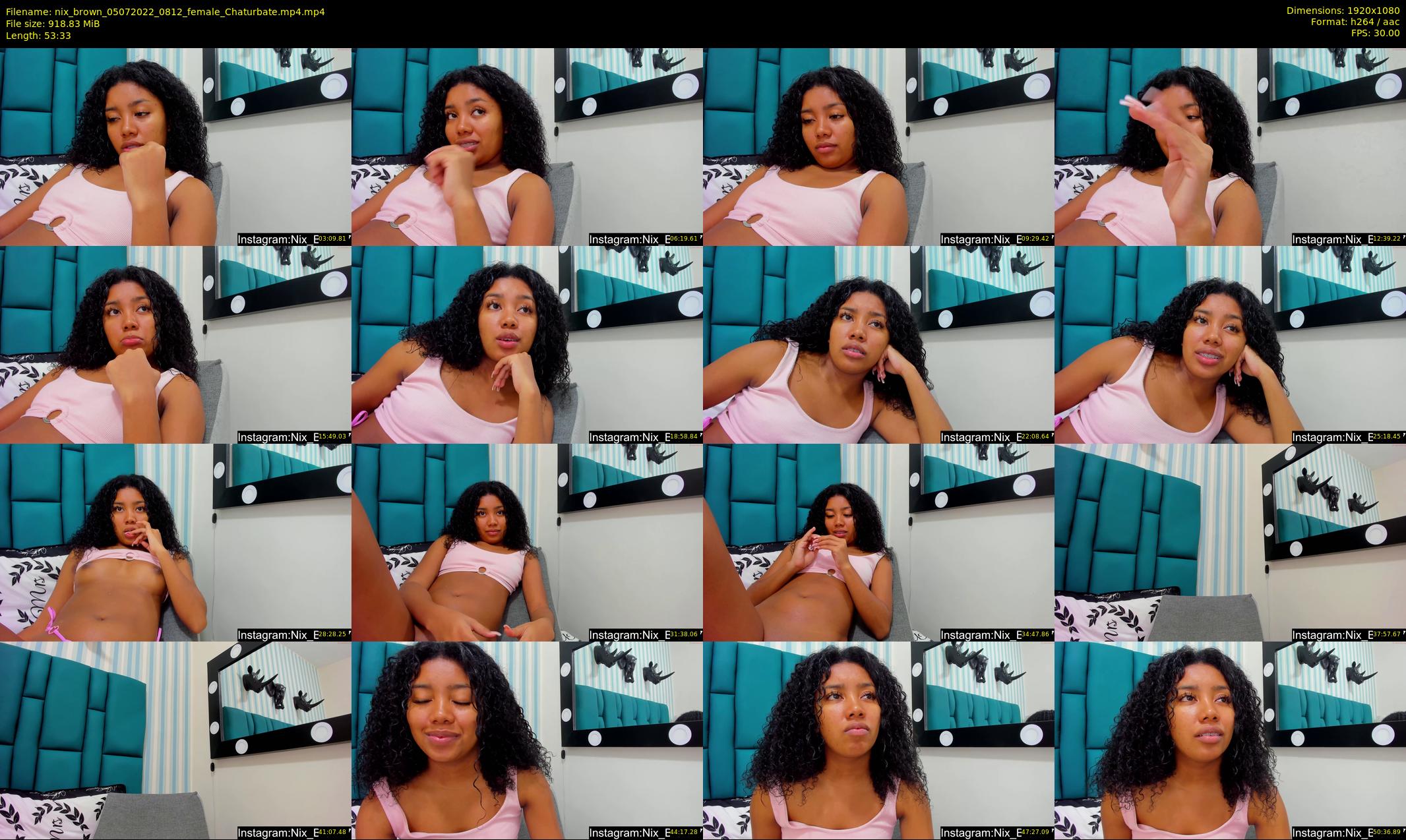 nix_brown — 54 minute Chaturbate female cam show recording, 1080p, Jul 5, 2022