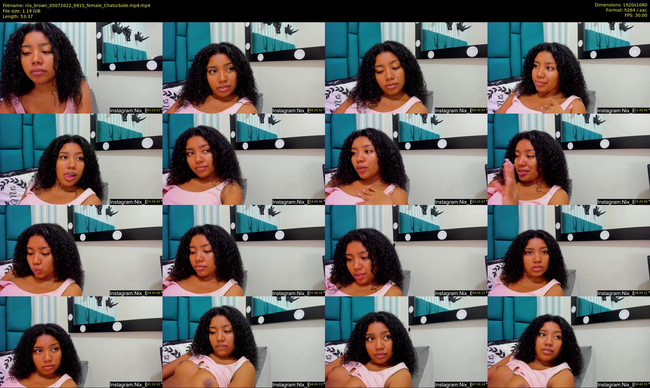 nix_brown — 54 minute Chaturbate female cam show recording, 1080p, Jul 5, 2022