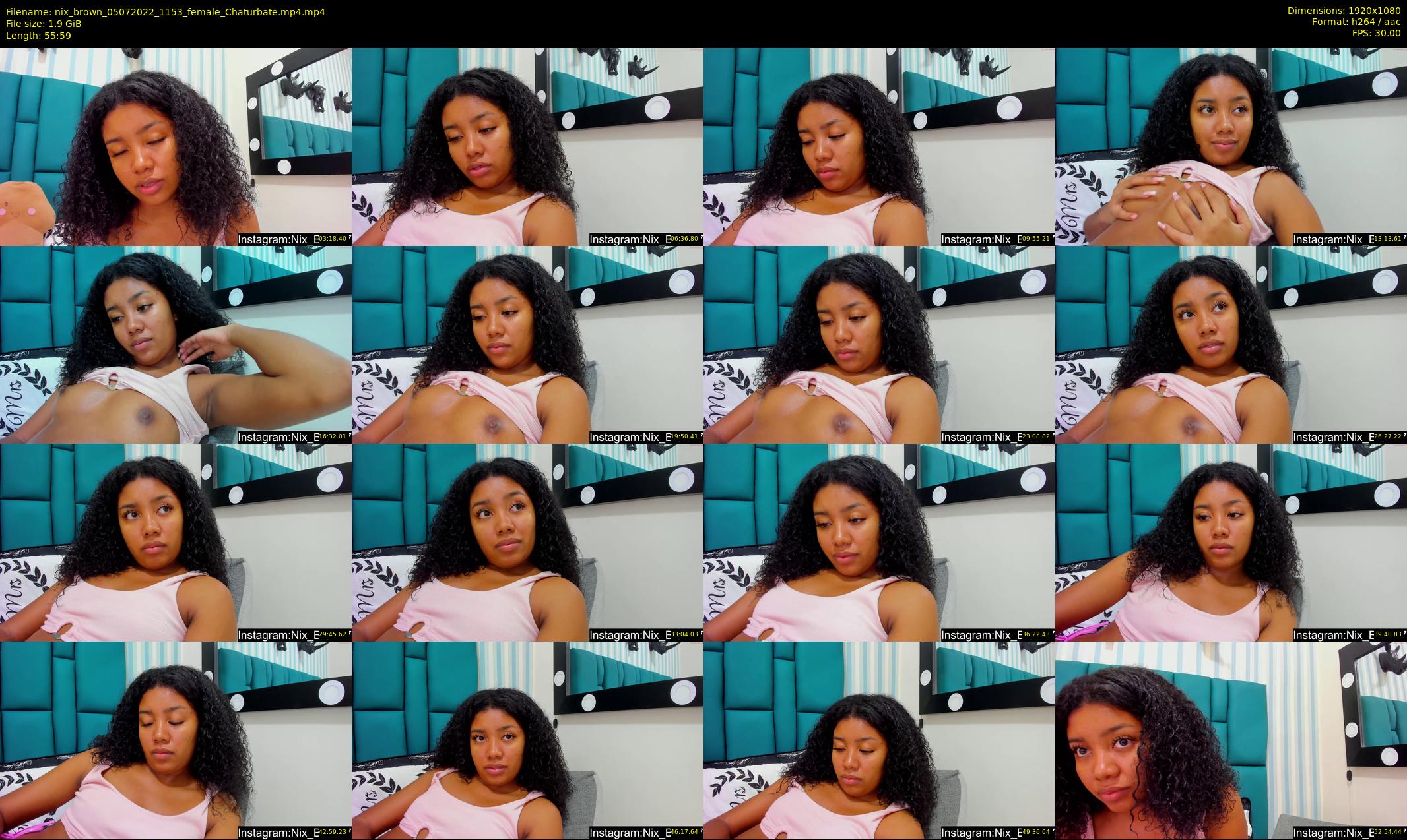 nix_brown — 56 minute Chaturbate female cam show recording, 1080p, Jul 5, 2022