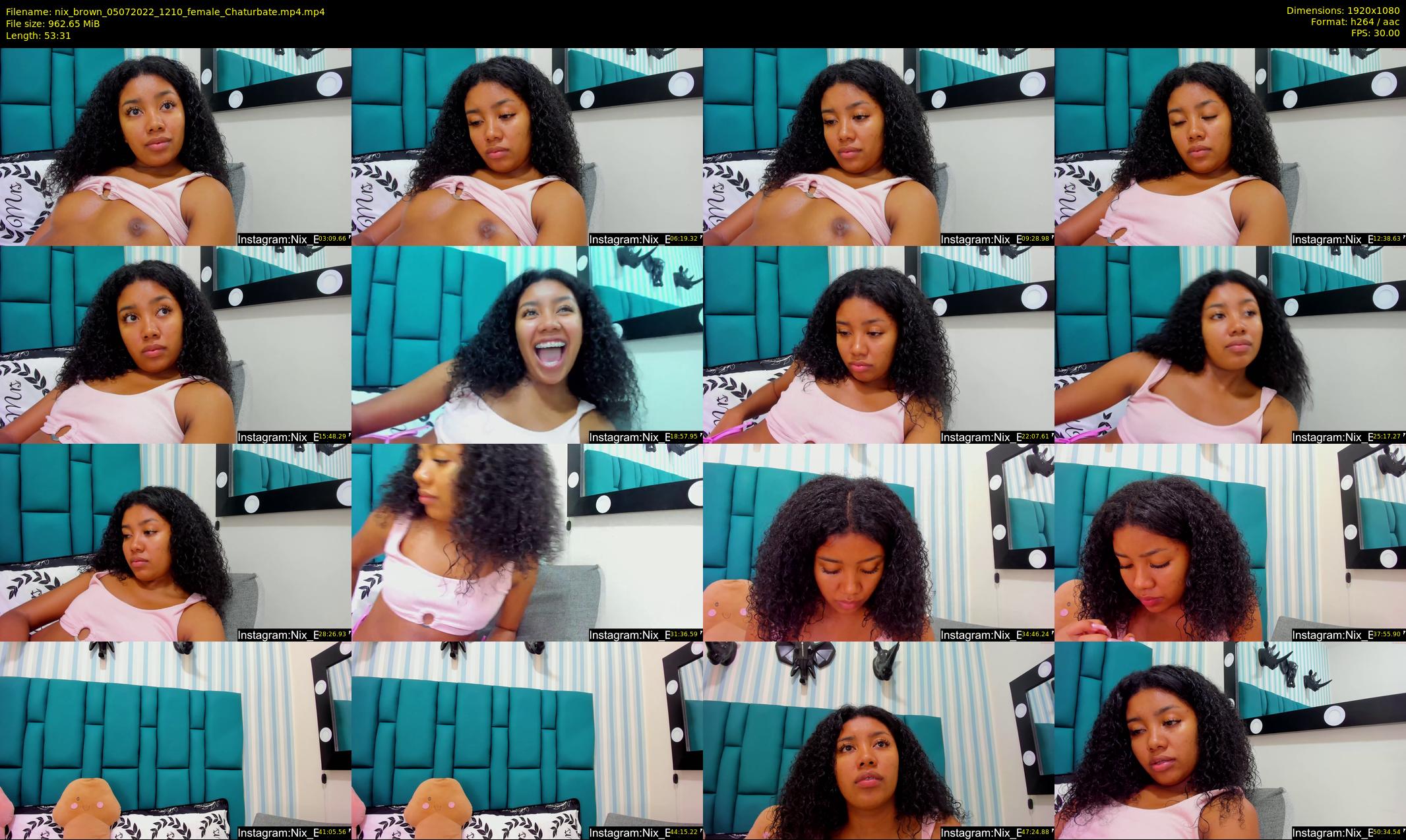 nix_brown — 54 minute Chaturbate female cam show recording, 1080p, Jul 5, 2022