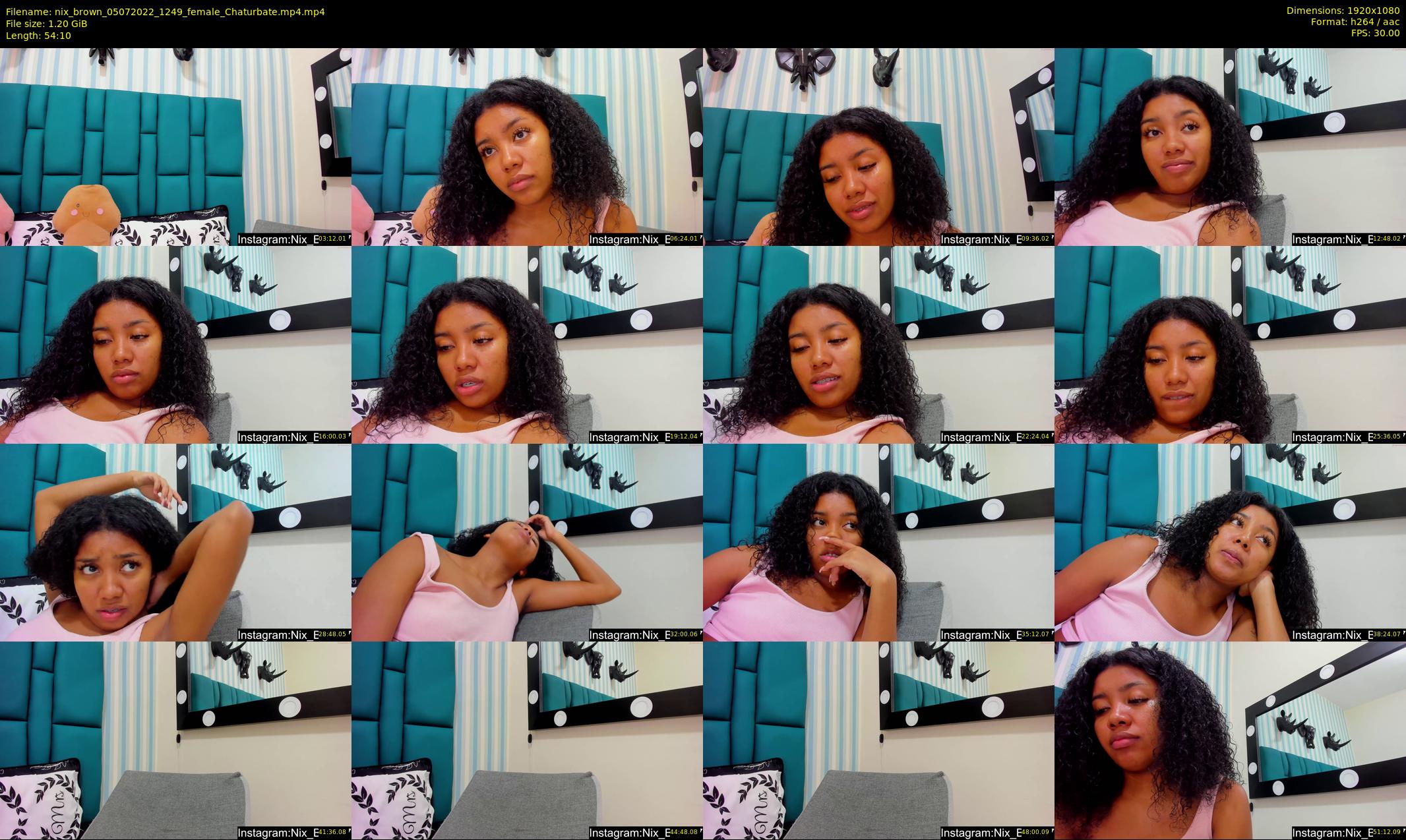 nix_brown — 55 minute Chaturbate female cam show recording, 1080p, Jul 5, 2022