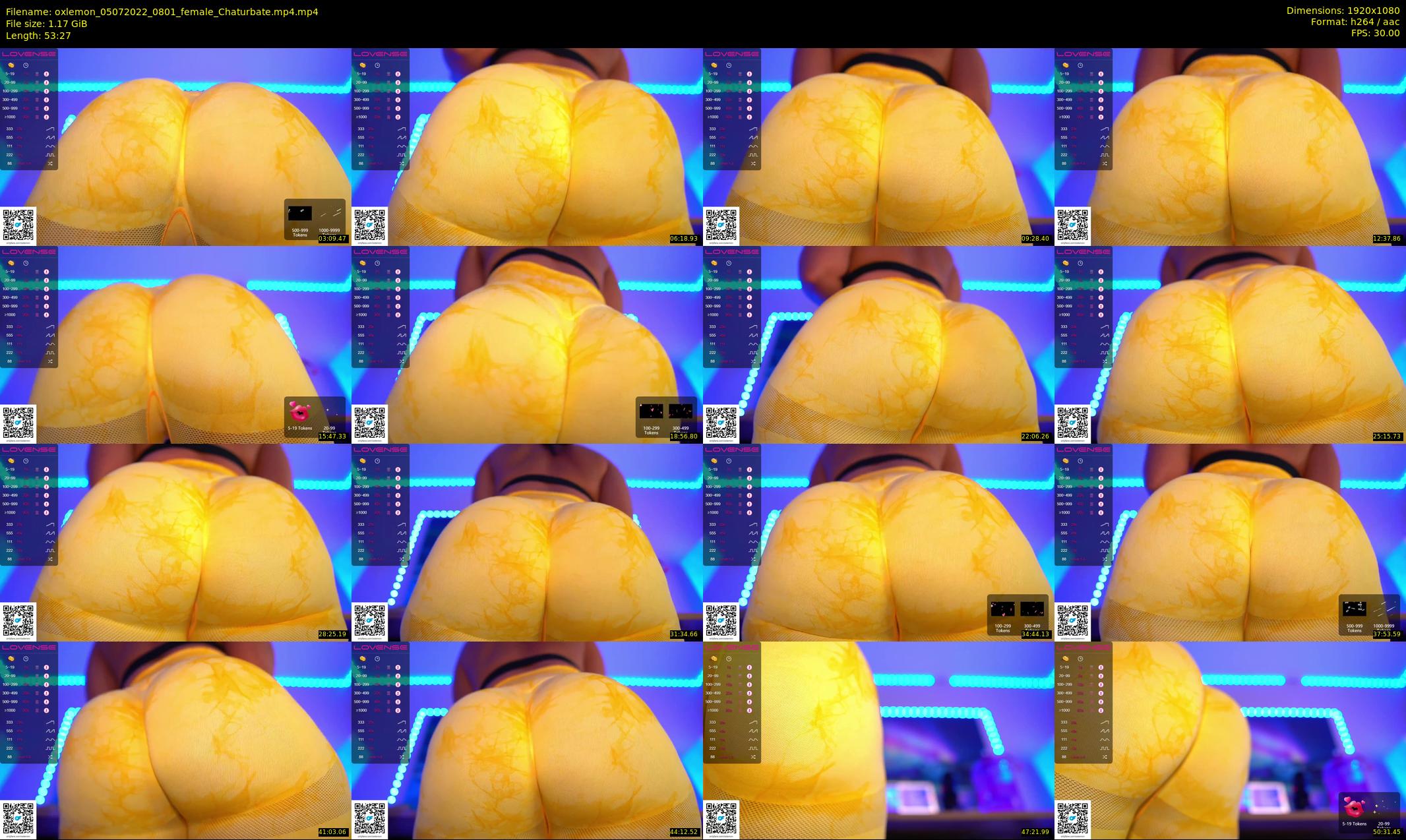 oxlemon — 54 minute Chaturbate female cam show recording, 1080p, Jul 5, 2022