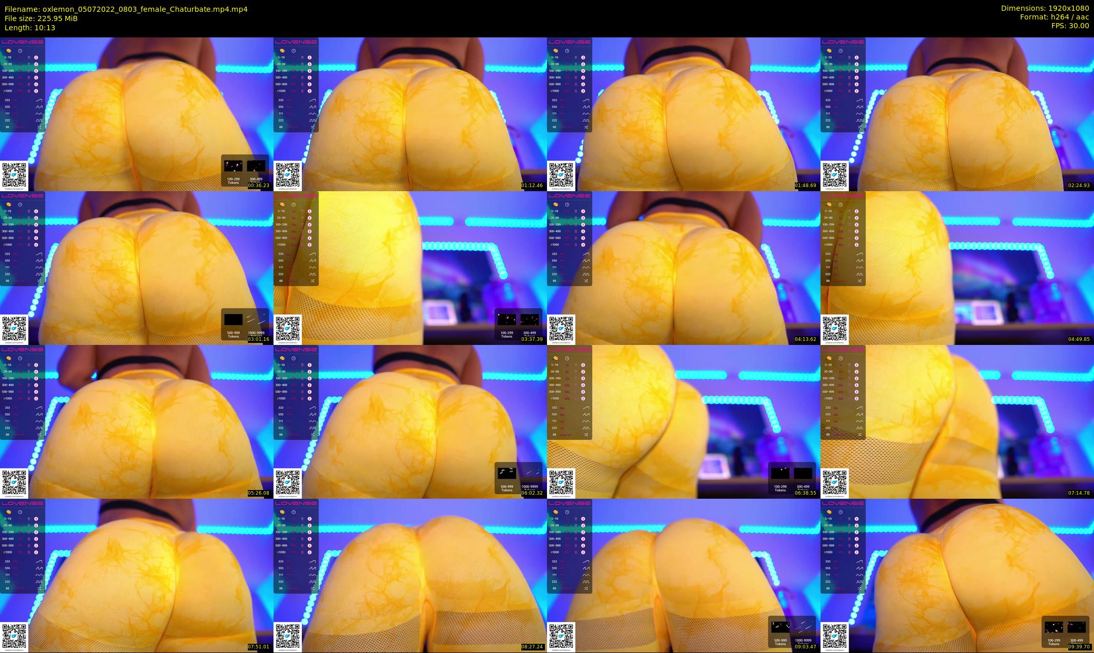 oxlemon — 11 minute Chaturbate female cam show recording, 1080p, Jul 5, 2022