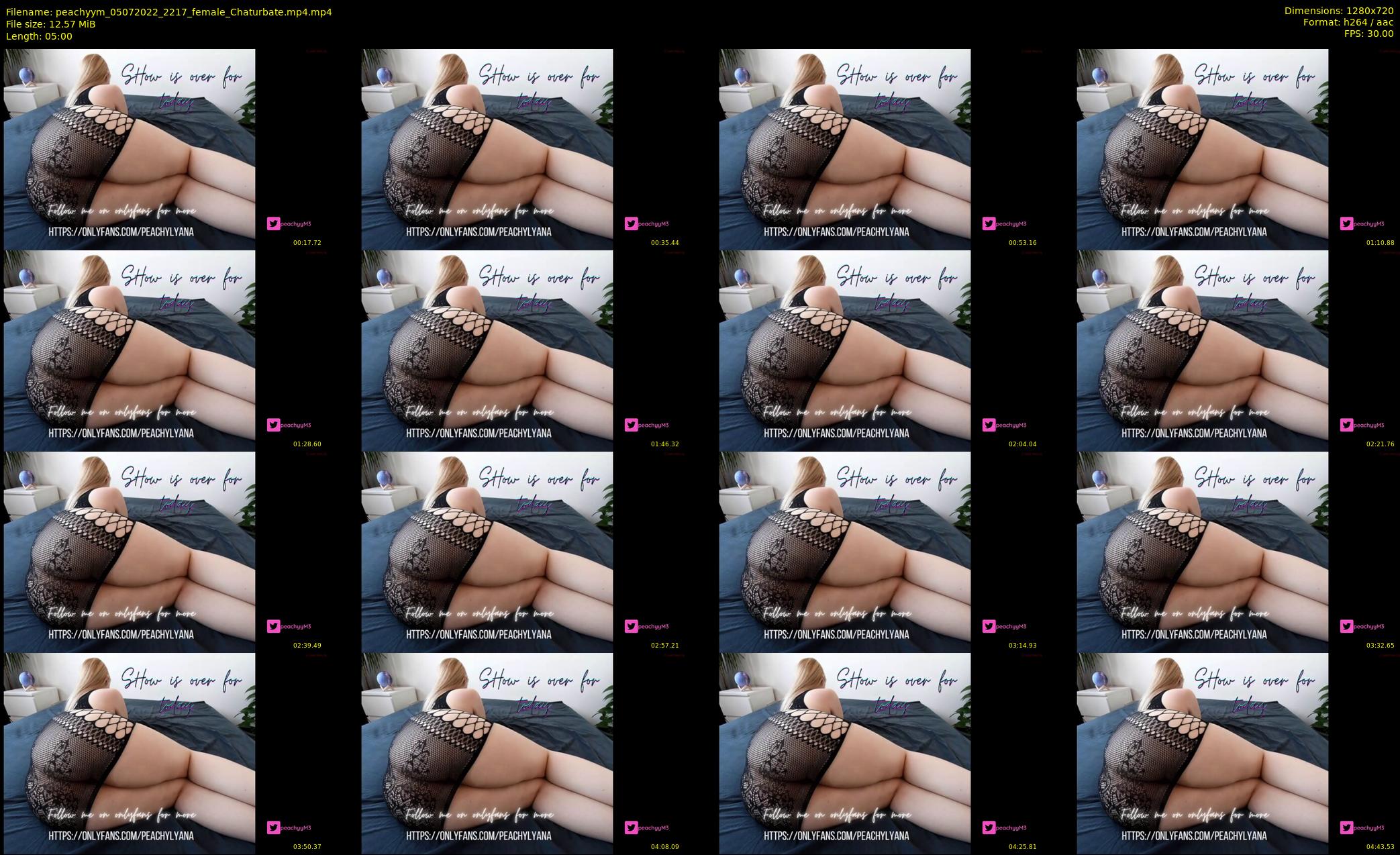 peachyym — 5 minute Chaturbate female cam show recording, 720p, Jul 5, 2022