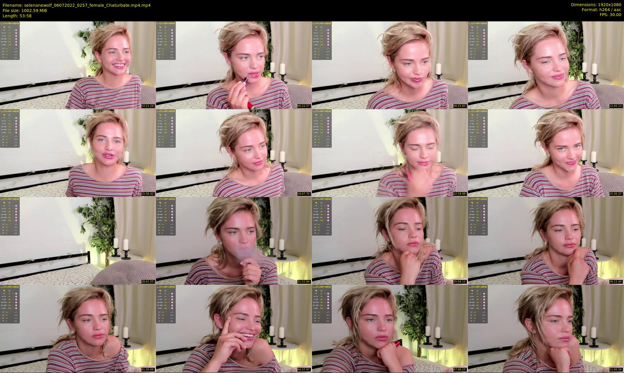 selenanewolf — 54 minute Chaturbate couple cam show recording, 1080p, Jul 6, 2022