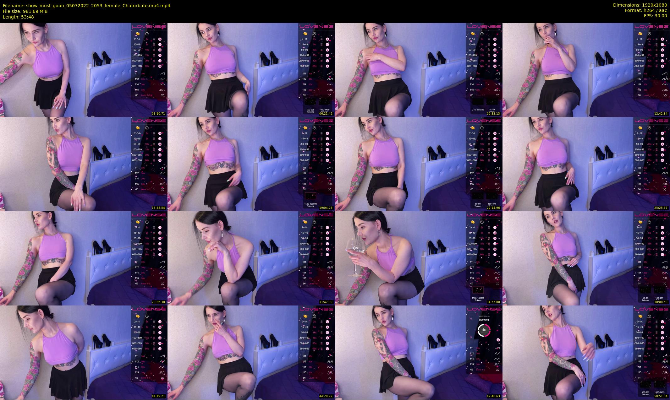 show_must_goon — 54 minute Chaturbate female cam show recording, 1080p, Jul 5, 2022