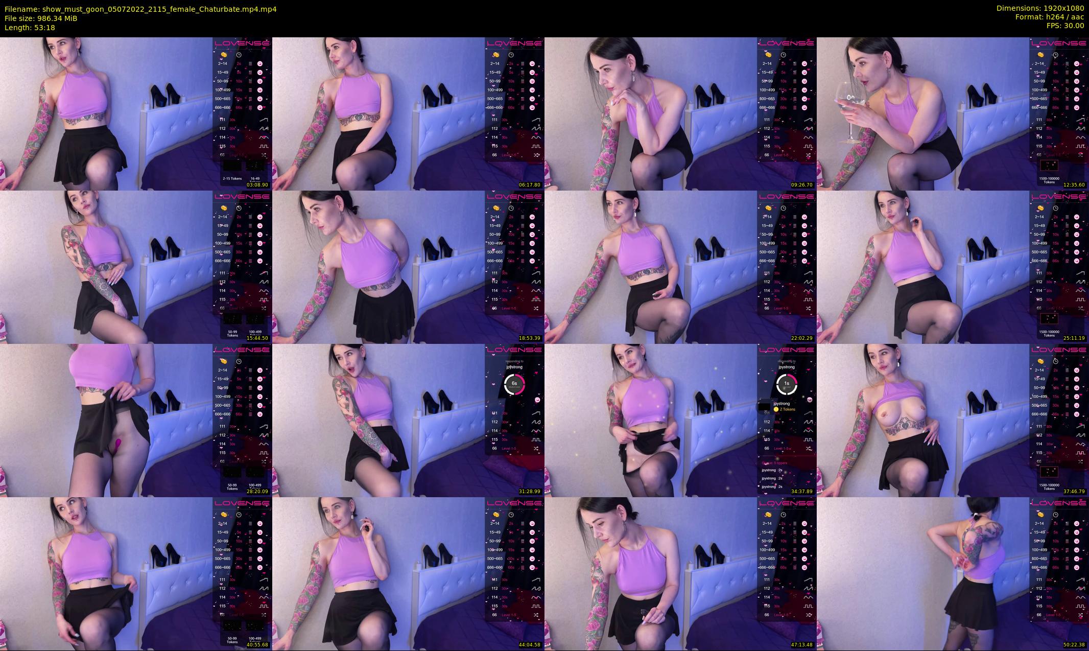 show_must_goon — 54 minute Chaturbate female cam show recording, 1080p, Jul 5, 2022