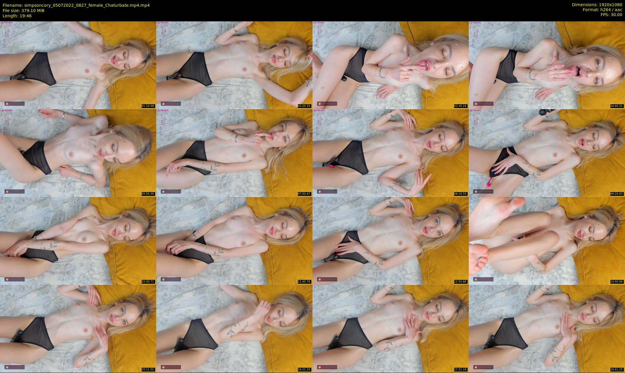simpsoncory — 20 minute Chaturbate female cam show recording, 1080p, Jul 5, 2022