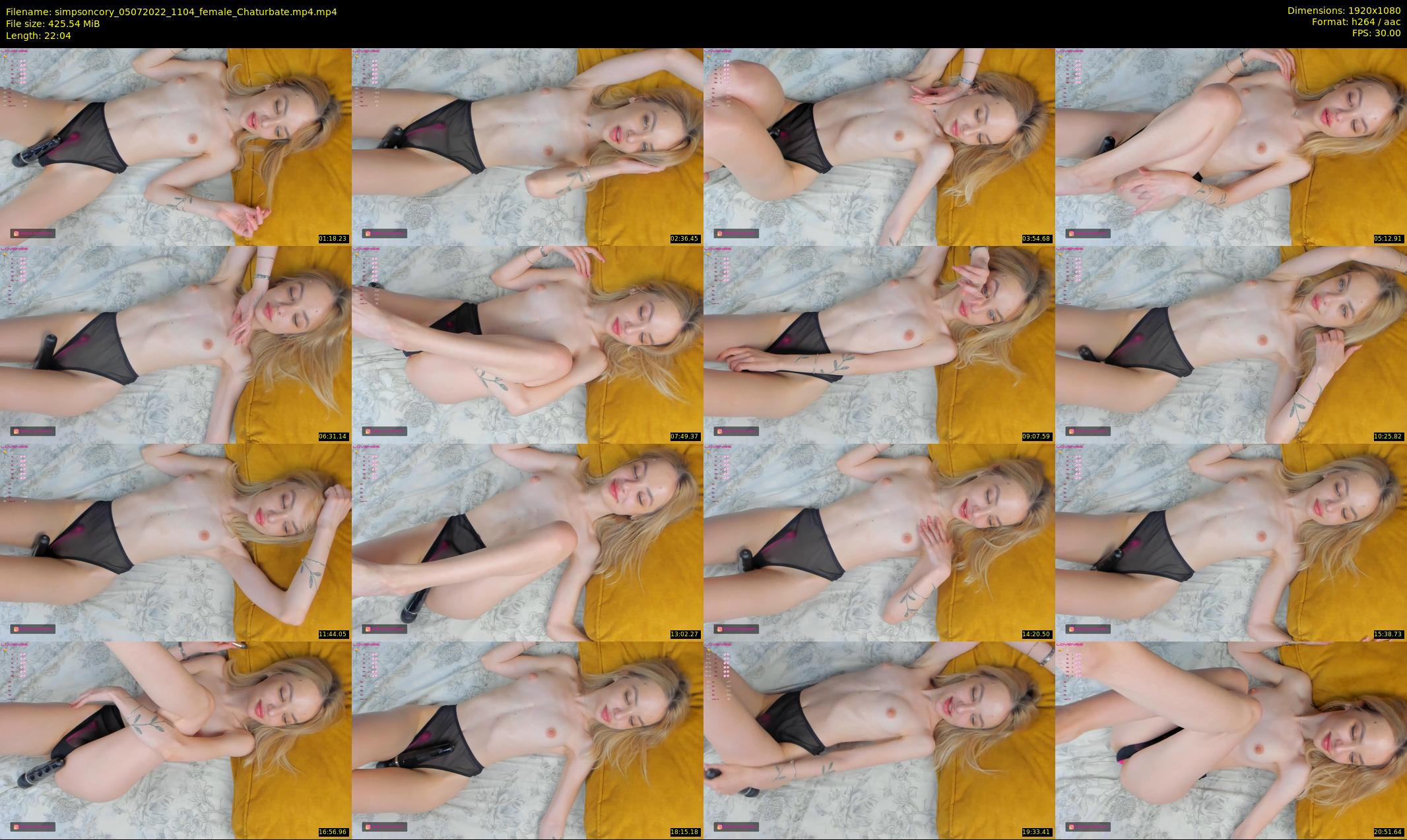 simpsoncory — 23 minute Chaturbate female cam show recording, 1080p, Jul 5, 2022