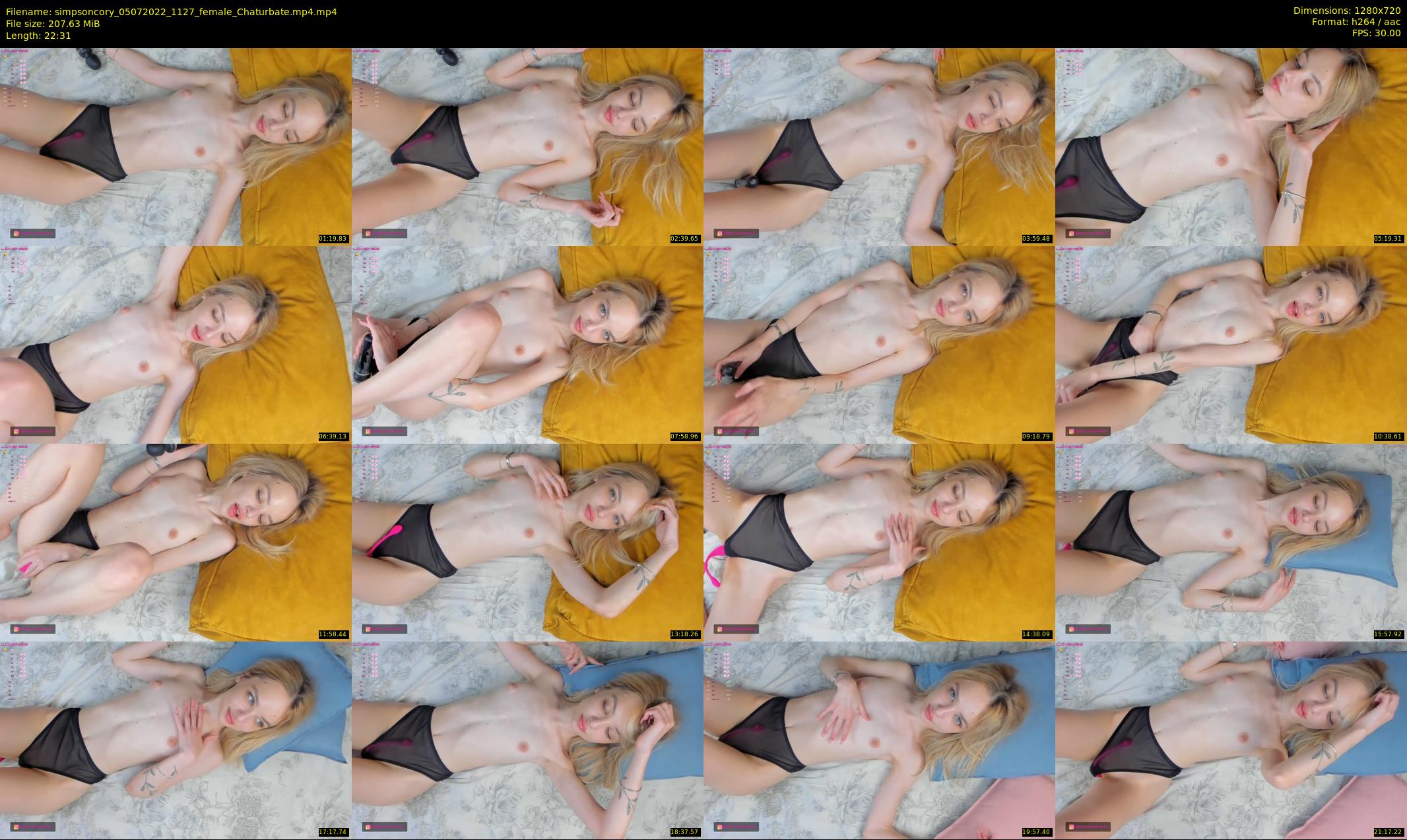 simpsoncory — 23 minute Chaturbate female cam show recording, 720p, Jul 5, 2022