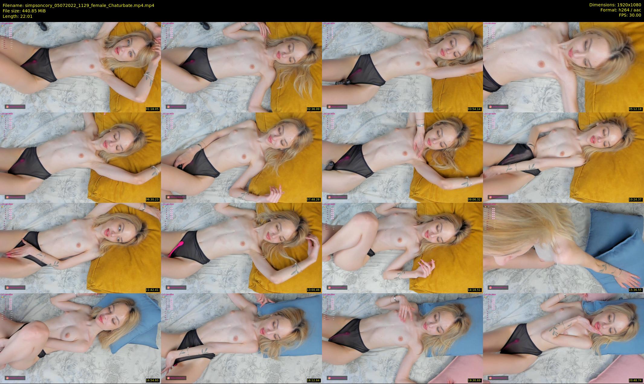 simpsoncory — 23 minute Chaturbate female cam show recording, 1080p, Jul 5, 2022