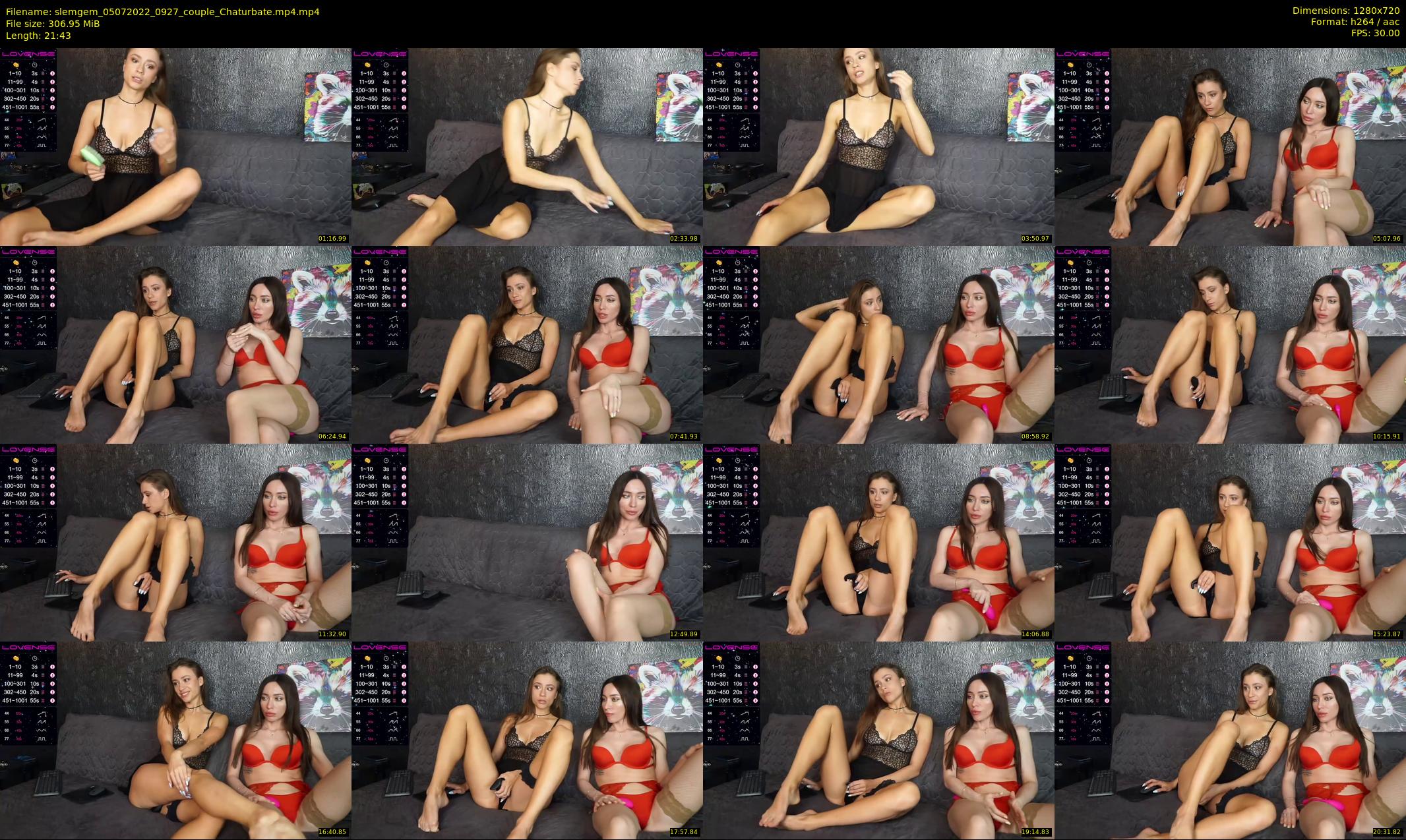 slemgem — 22 minute Chaturbate couple cam show recording, 720p, Jul 5, 2022