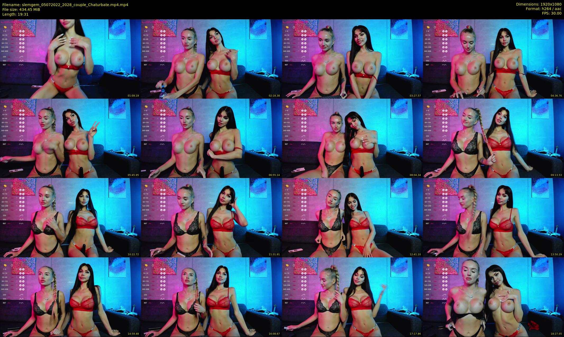 slemgem — 20 minute Chaturbate couple cam show recording, 1080p, Jul 5, 2022